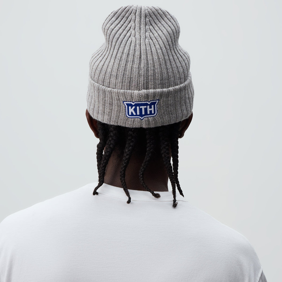 Kith & New Era for the New York Rangers Centennial Knit Beanie - Light Heather Grey