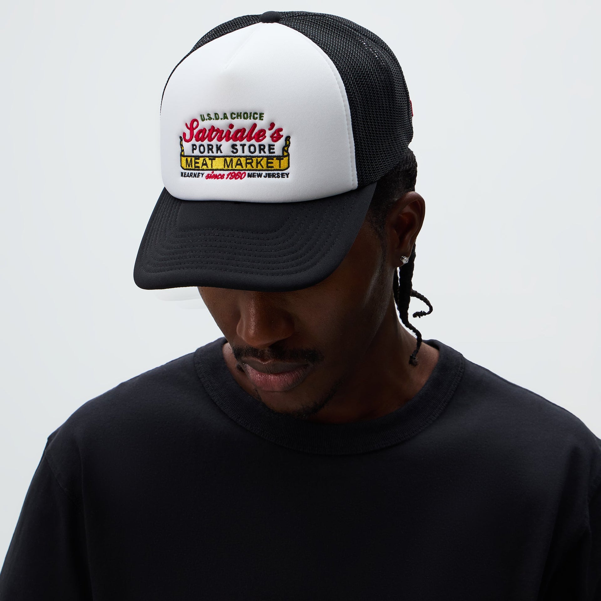 Kith for The Sopranos Satriale's Nolan Trucker Hat - Black