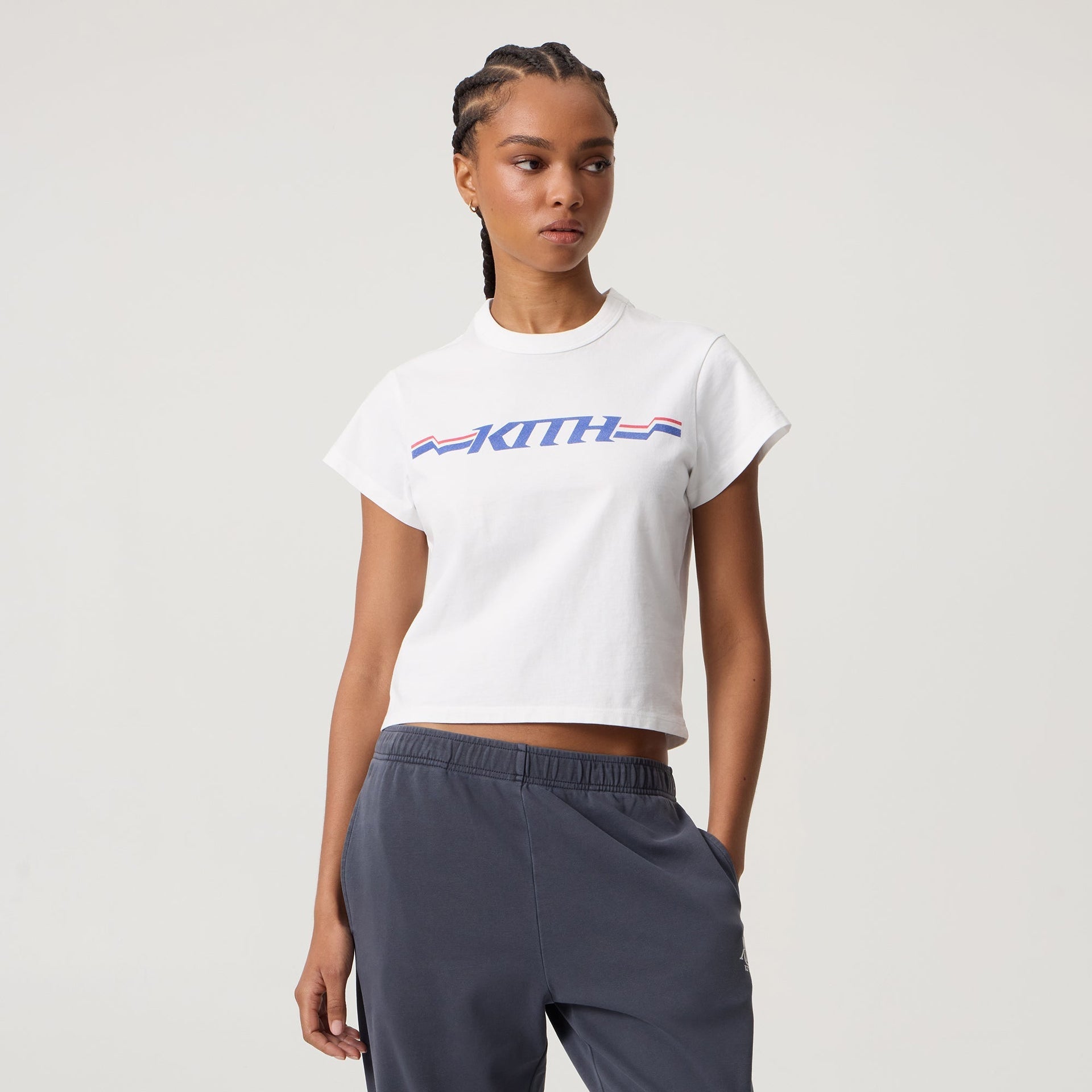 Kith Women Mulberry Vintage Moto Tee - White - PH