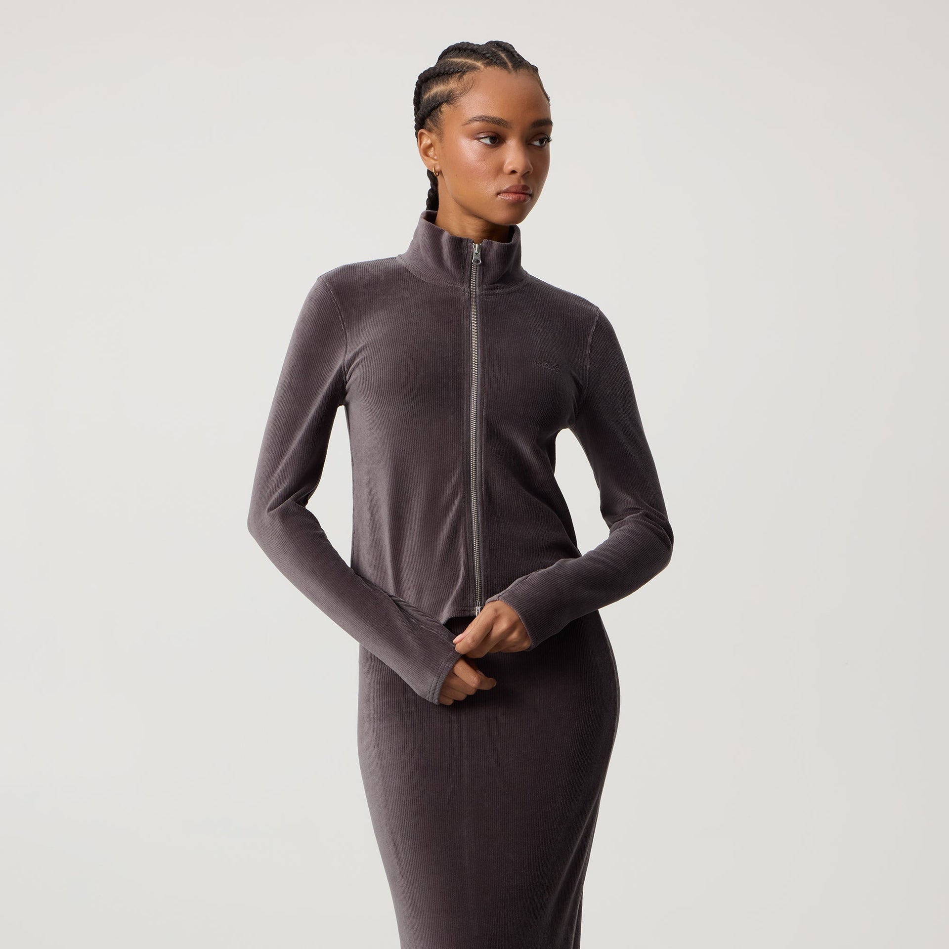 Kith Women Ina Track Zip - Hematite