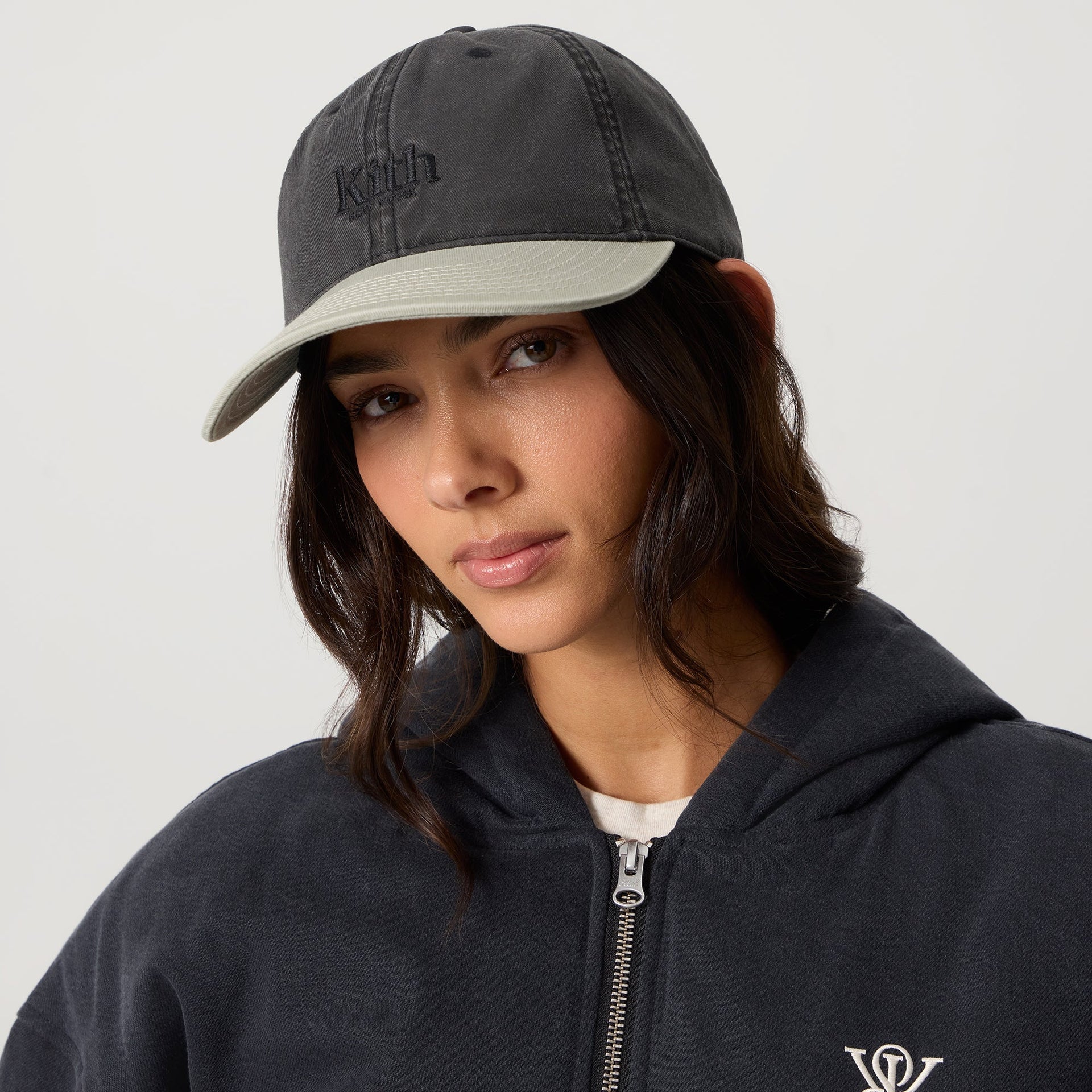 Kith Women Washed Twill Serif Bay Low Classic Cap - Black - PH