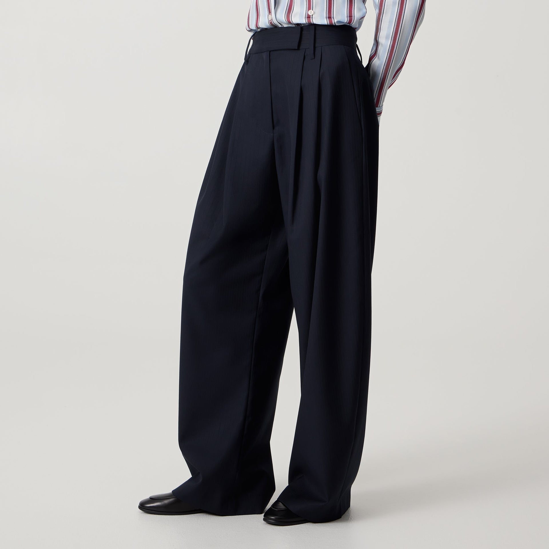 Kith Women Riley II Pleated Trouser - Black - PH