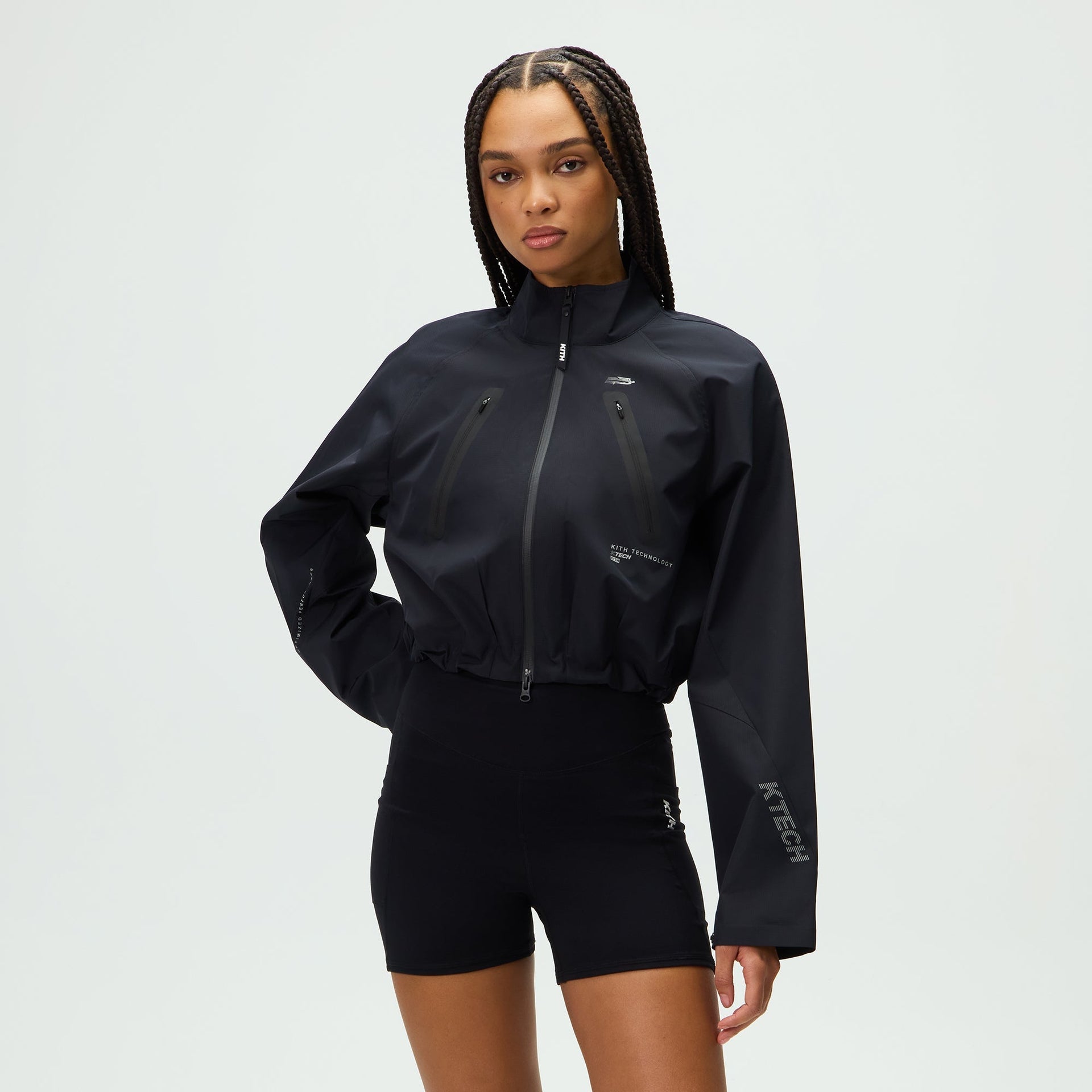 Kith Women Binx Bolero Track Jacket - Black - PH