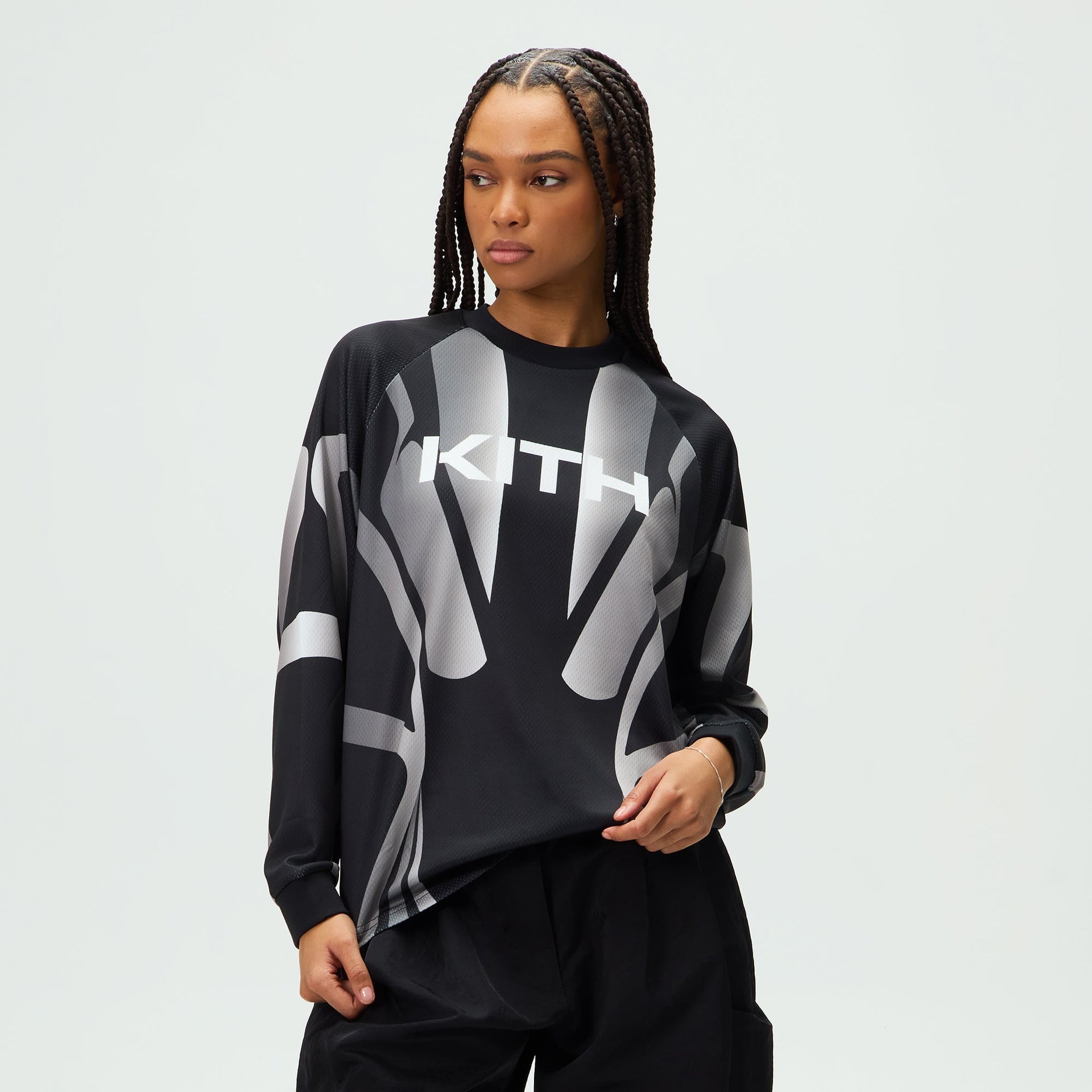 Kith Women Ridley Titanium Tech Long Sleeve - Black
