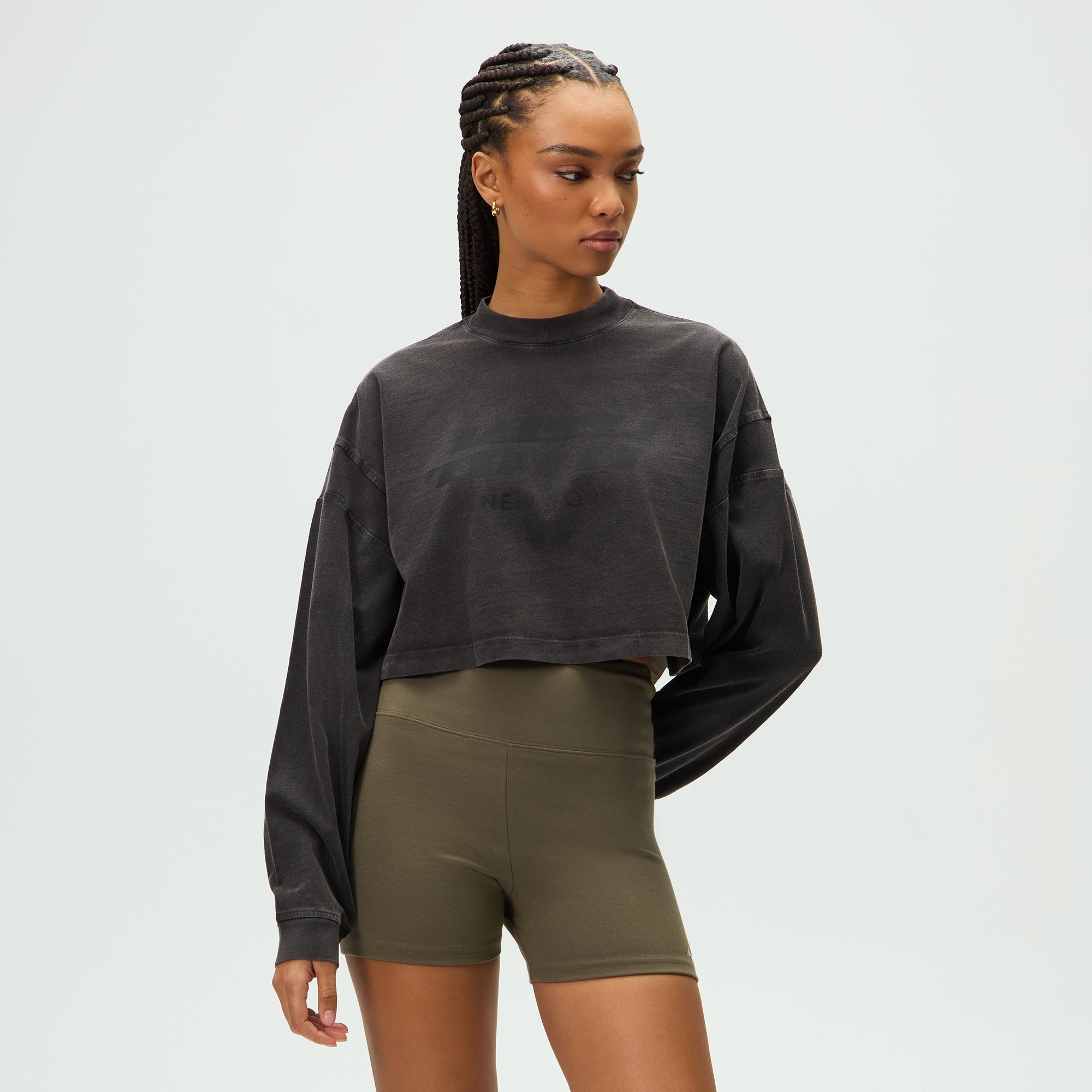 期間限定✨Kith Women Jasper Swift Long Sleeve Kith Women Jasper Swift Long Sleeve - Black – Kith Canada