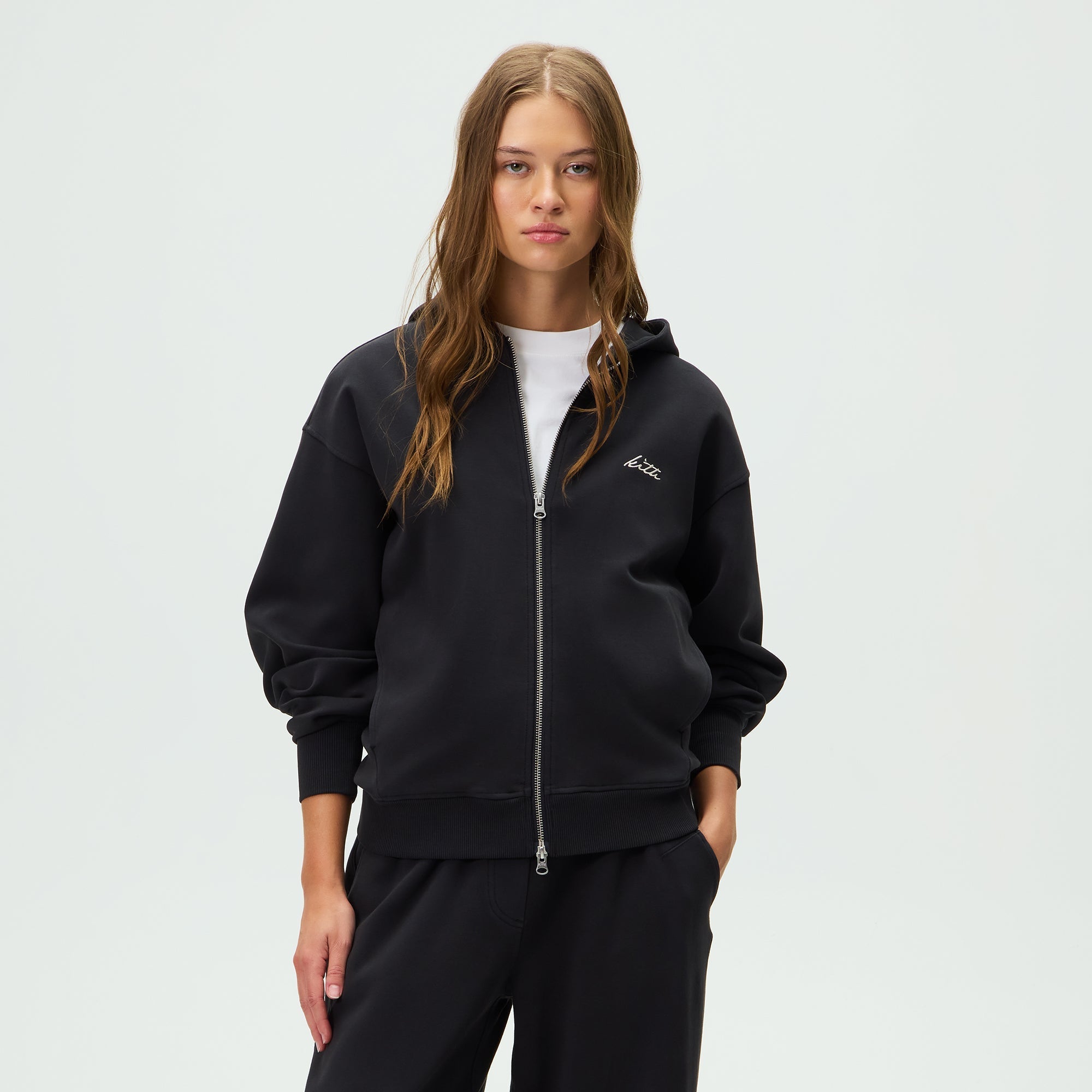 Kith women パーカー フーディー Kith Women Jane New York Hoodie II - Black