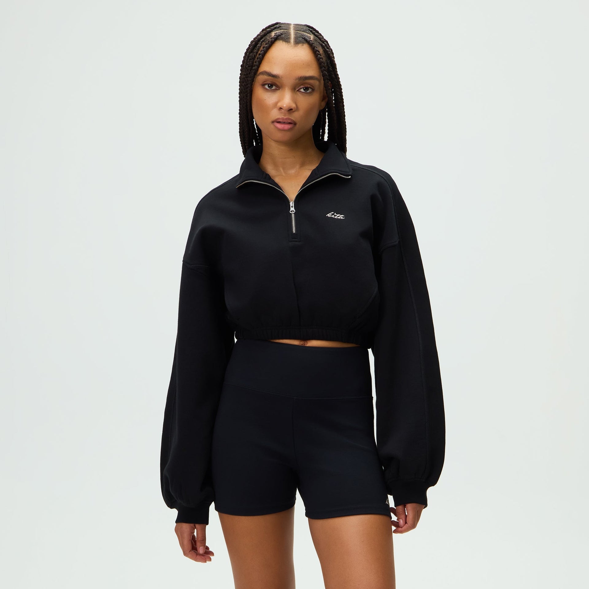 Kith Women Blair Quarter Zip - Black