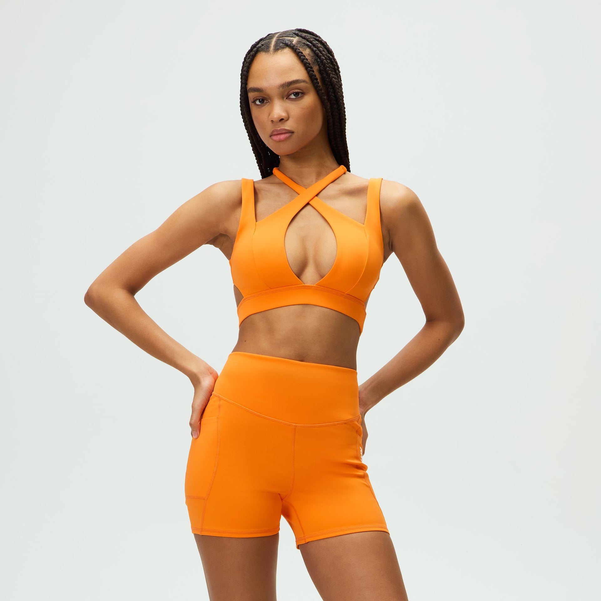 Kith Women Enhance Cross Halter Bra - Energy