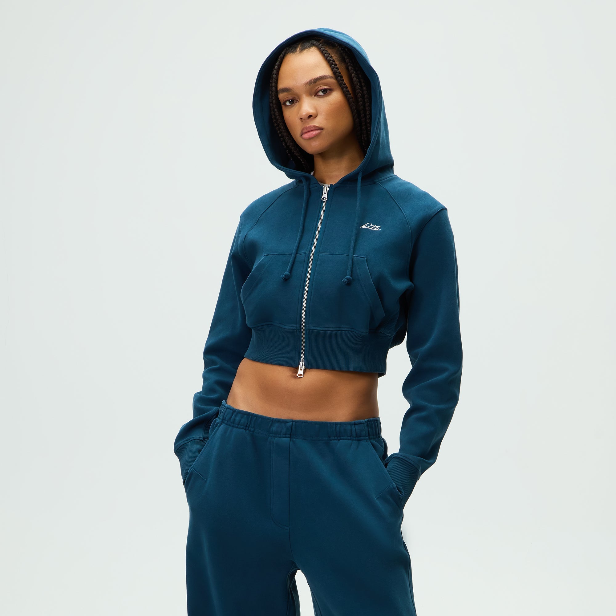 Kith women パーカー フーディー Kith Women Davin Cropped Hoodie - Process – Kith Canada