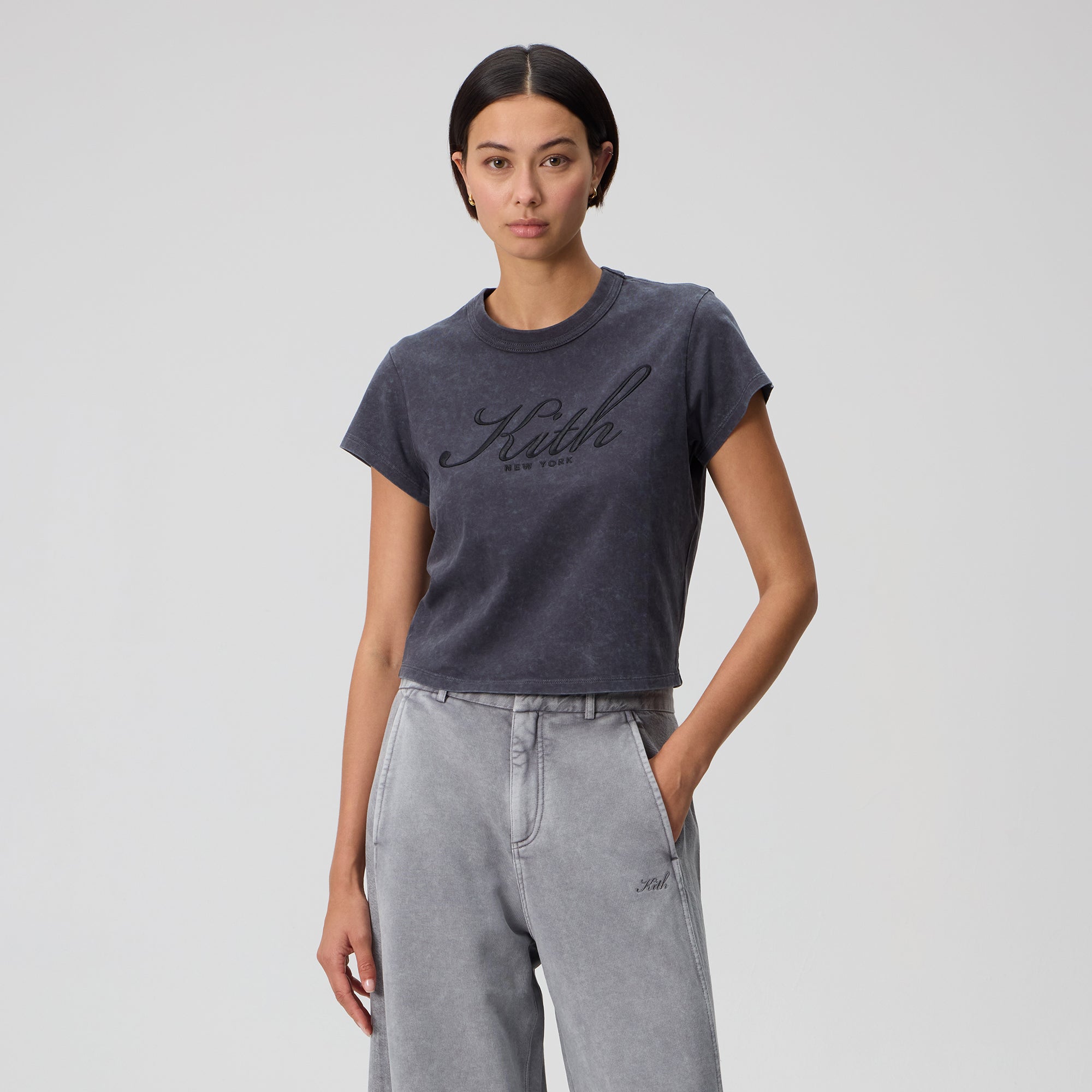 Kith Women Mulberry Script Vintage New York Tee - Black – Kith Canada