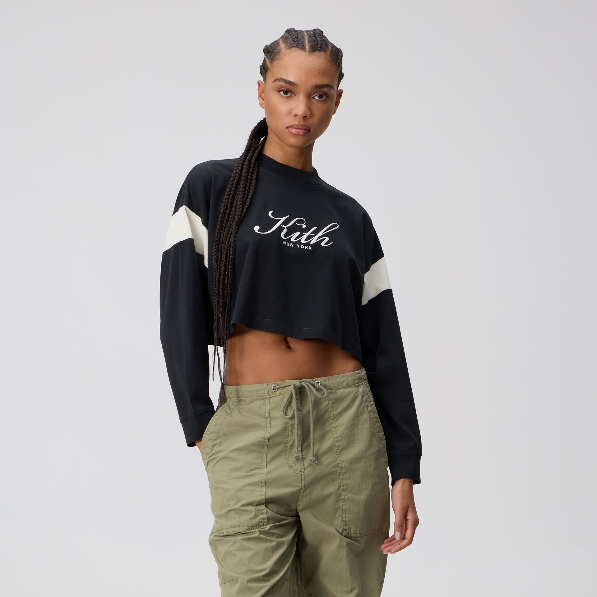 Kith Women Jasper Script Long Sleeve - Black - PH