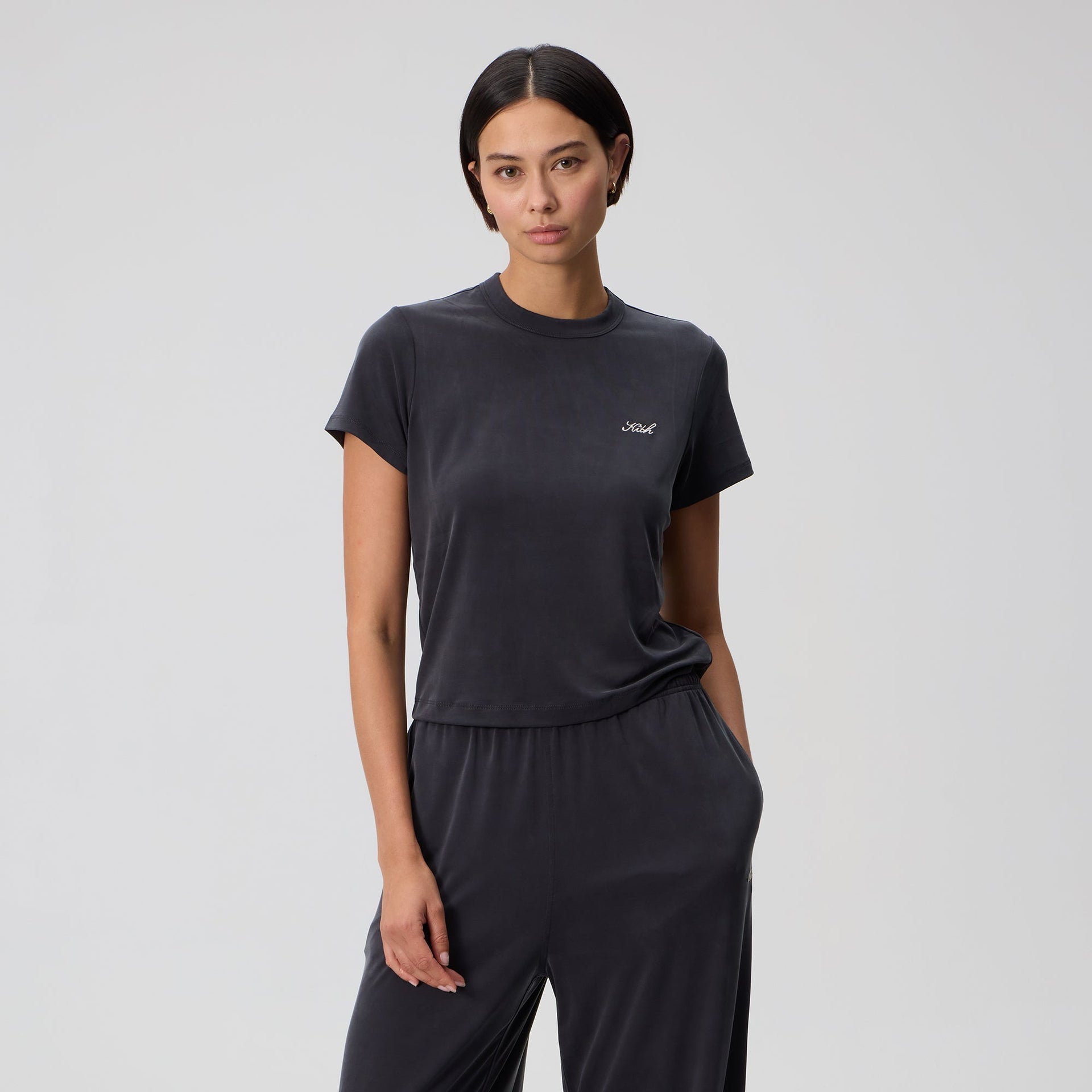 Kith Women Mulberry Vintage Cupro Tee - Black