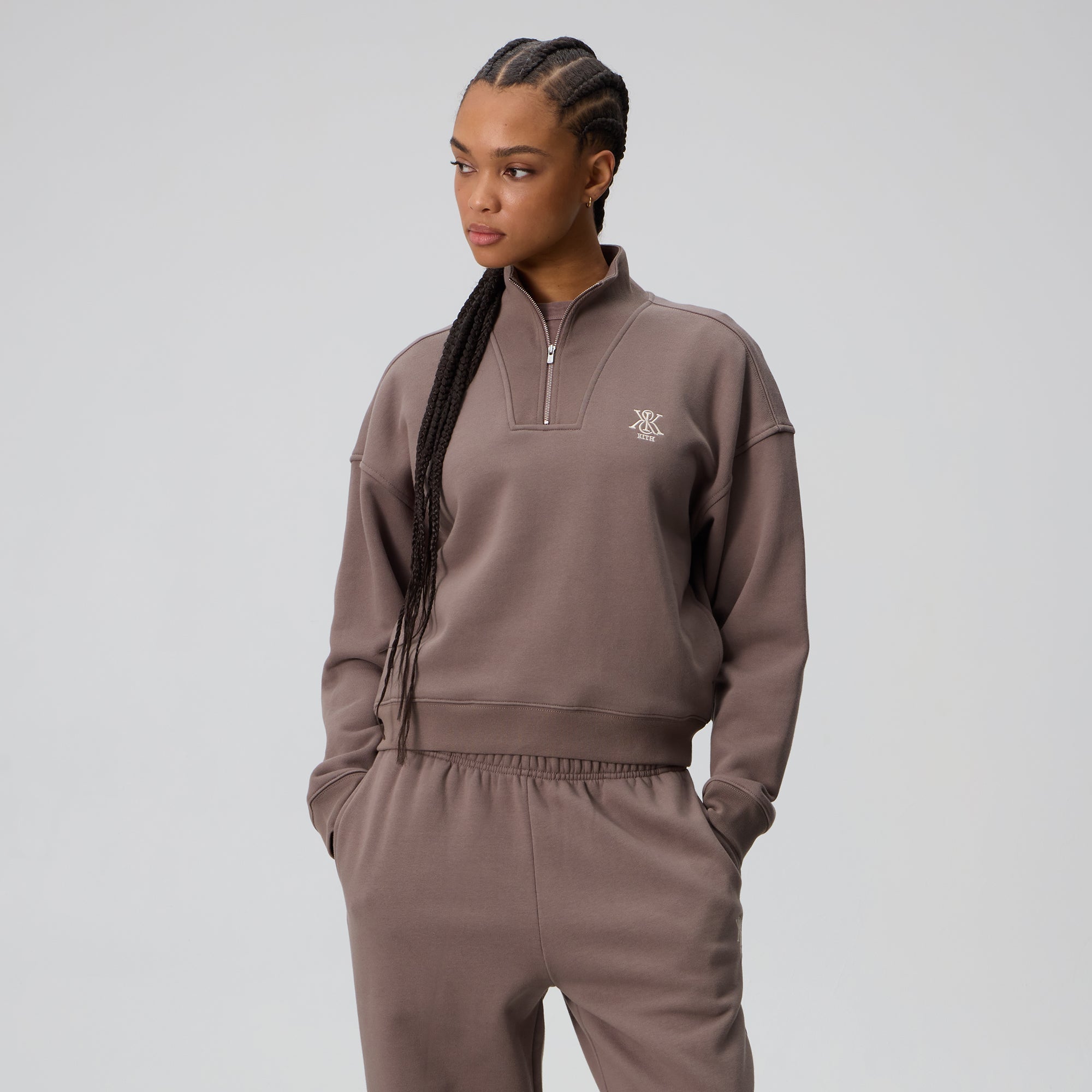 ☆kith women ニットセットアップ☆ Womens Apparel - Tops - Sweatshirts - Quarter Zips | Kith Canada