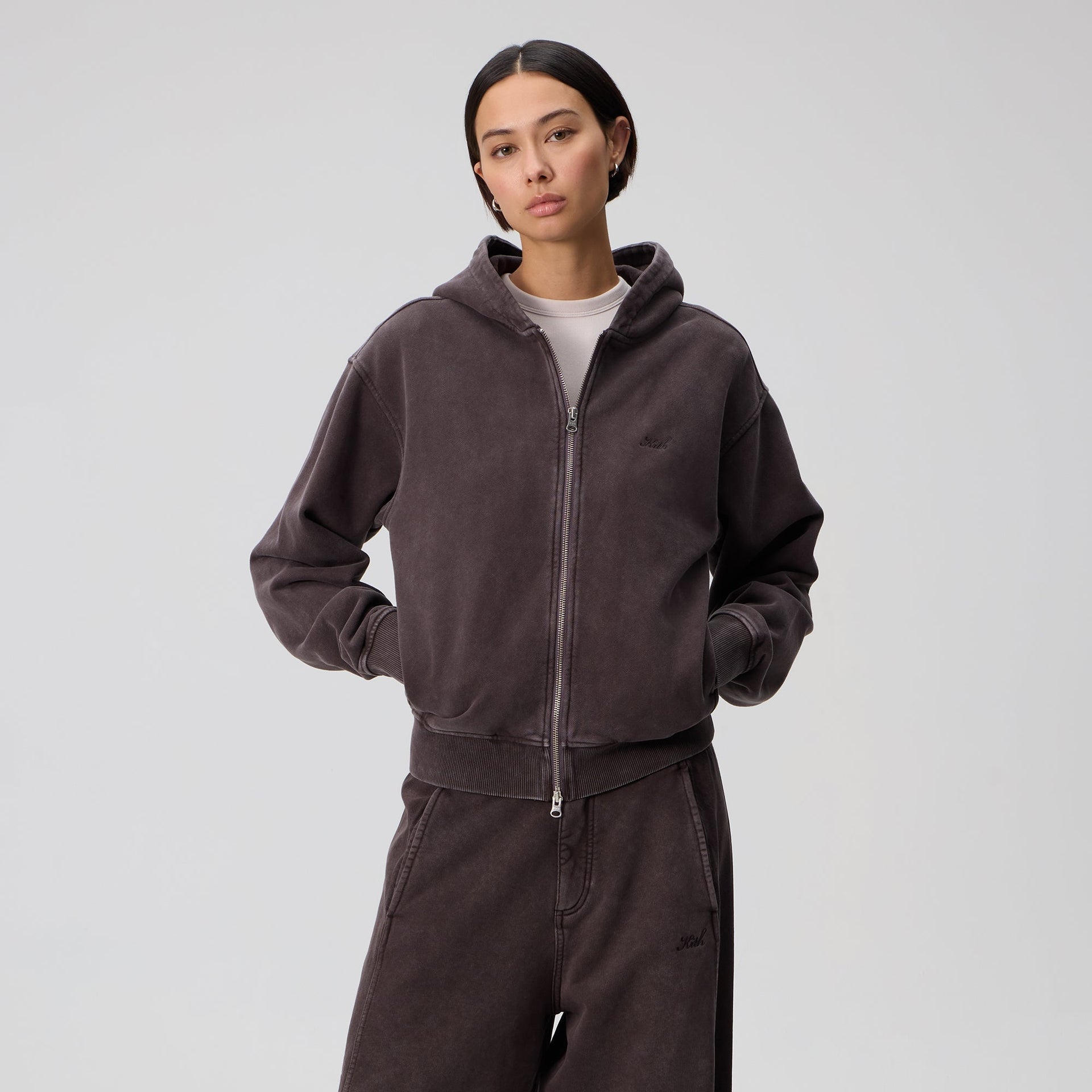 Kith Women Tanner Sueded Hoodie - Shade