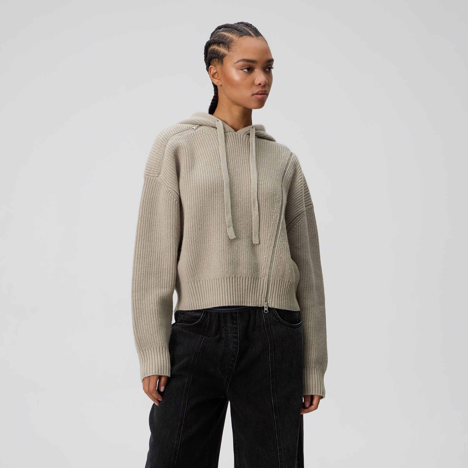 Kith Women Juni Zipper Sweater Hoodie - Pacify - PH