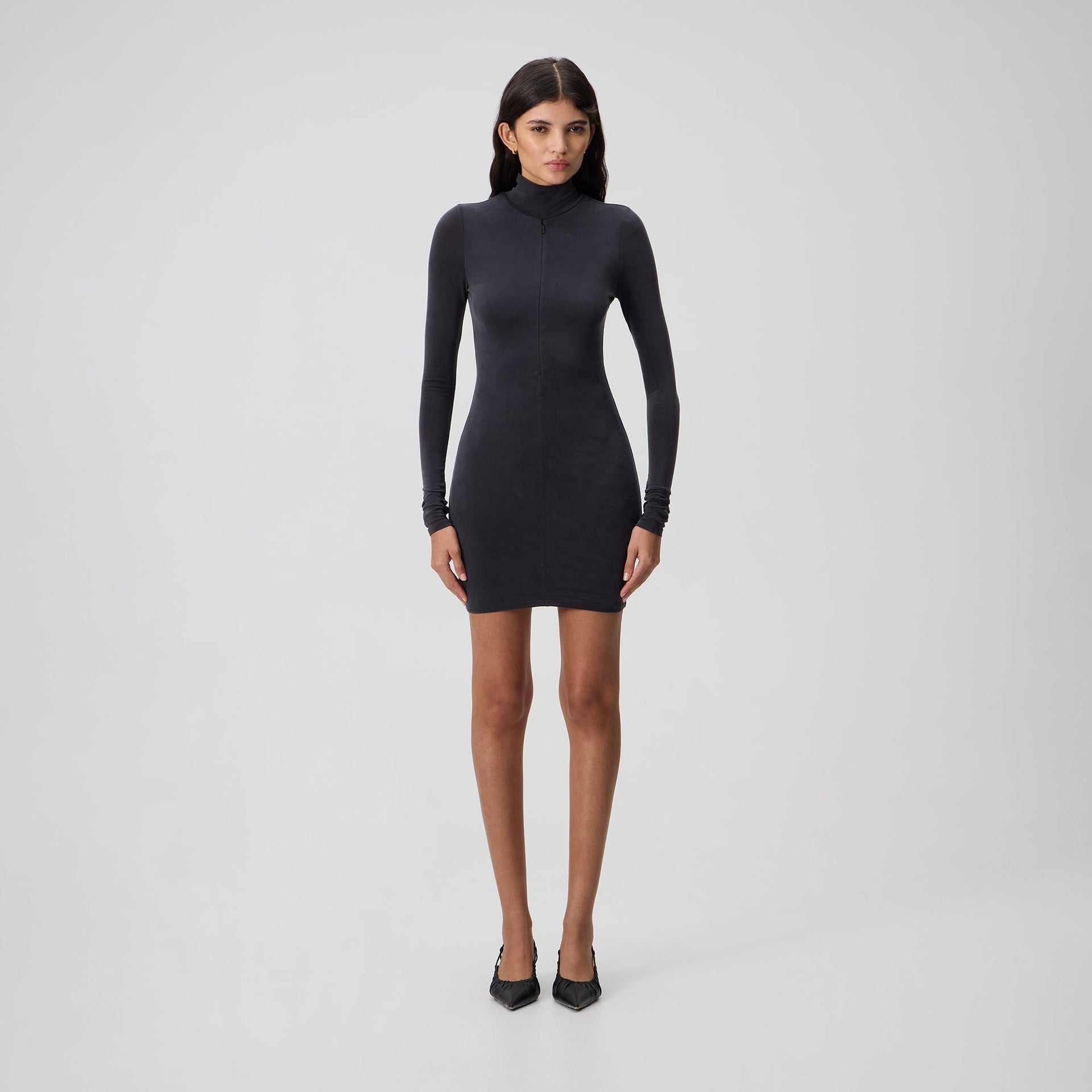 Kith Women Alexis Turtleneck Mini Dress - Black - PH
