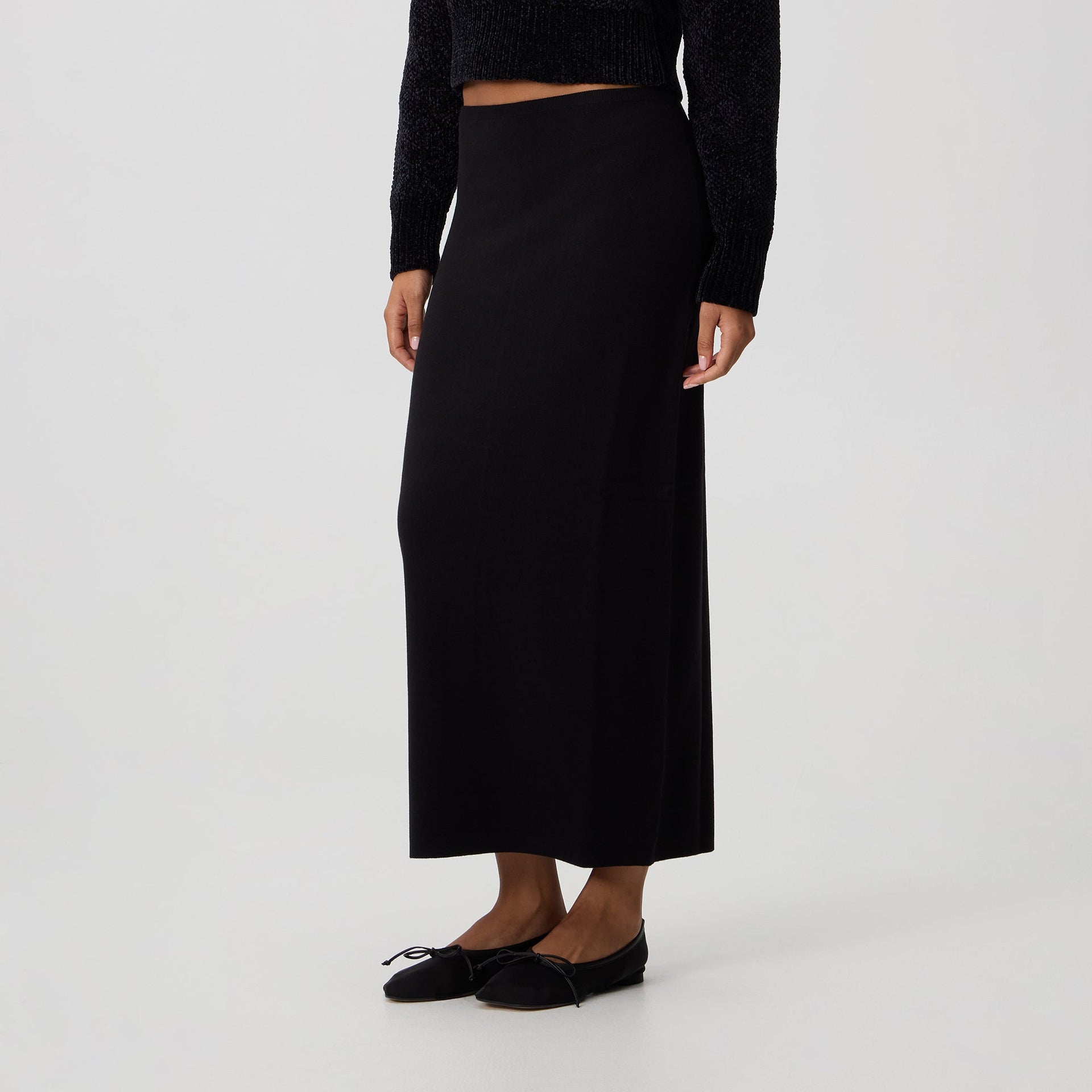 Kith Women Mila II Maxi Skirt - Black - PH