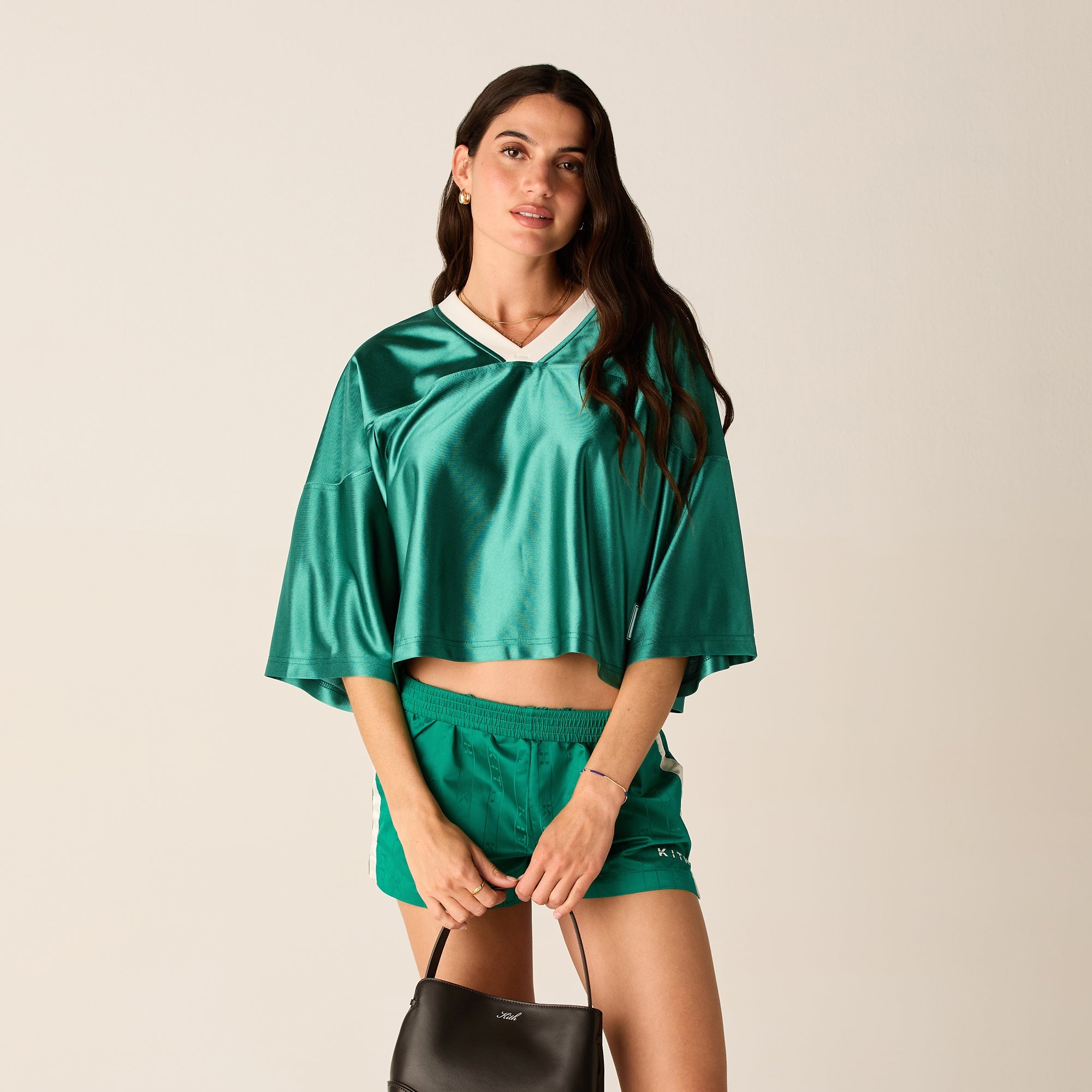 Kith Women Koda Cropped Football Jersey - Newt – Kith Canada
