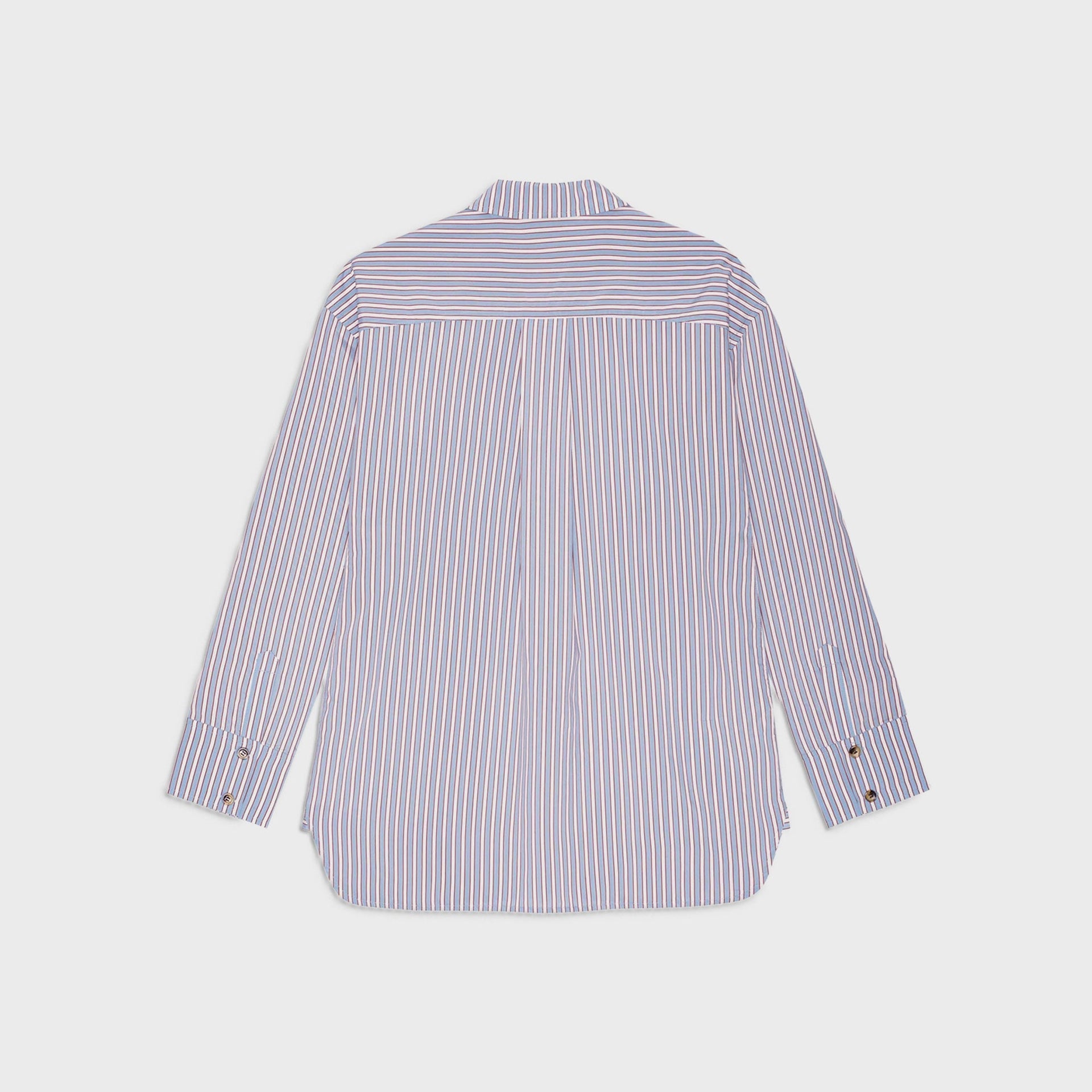 Ganni Yarn Dyed Stripe Shirt - Soft Chambray