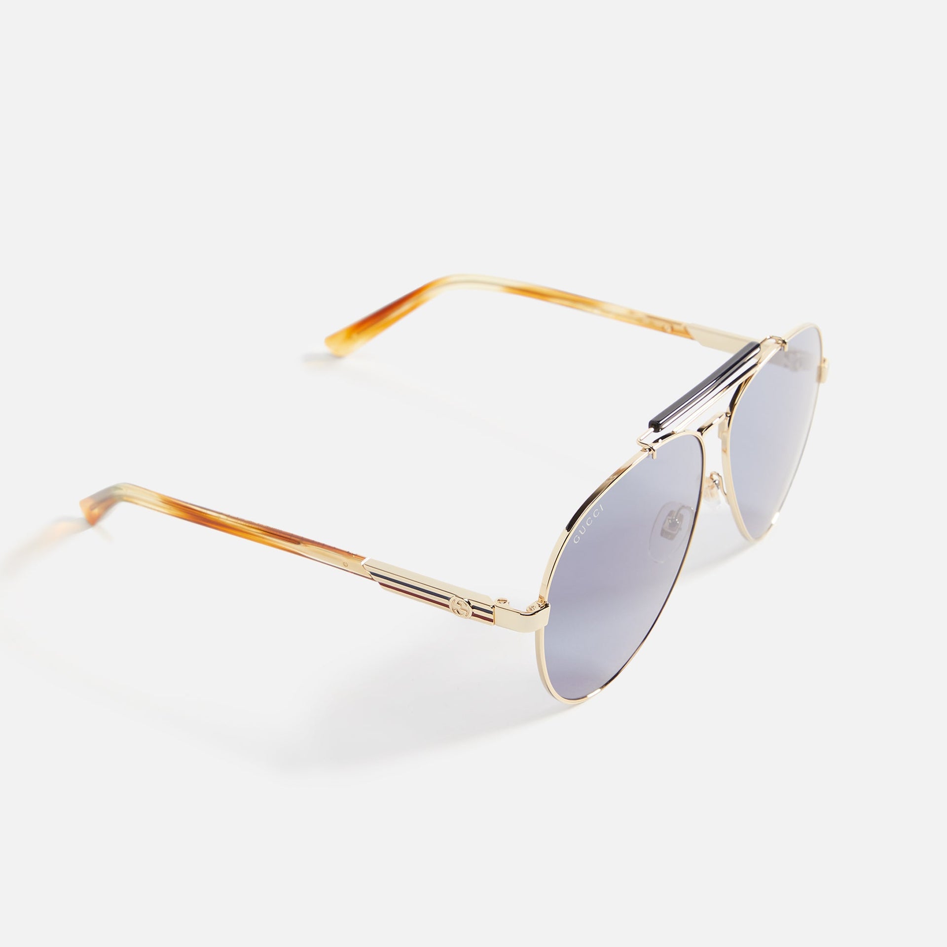 Gucci 004 Sunglasses - Gold / Havana / Grey