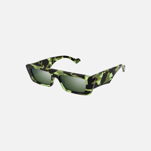 Gucci Acetate Rectangle Frames - Green Camo