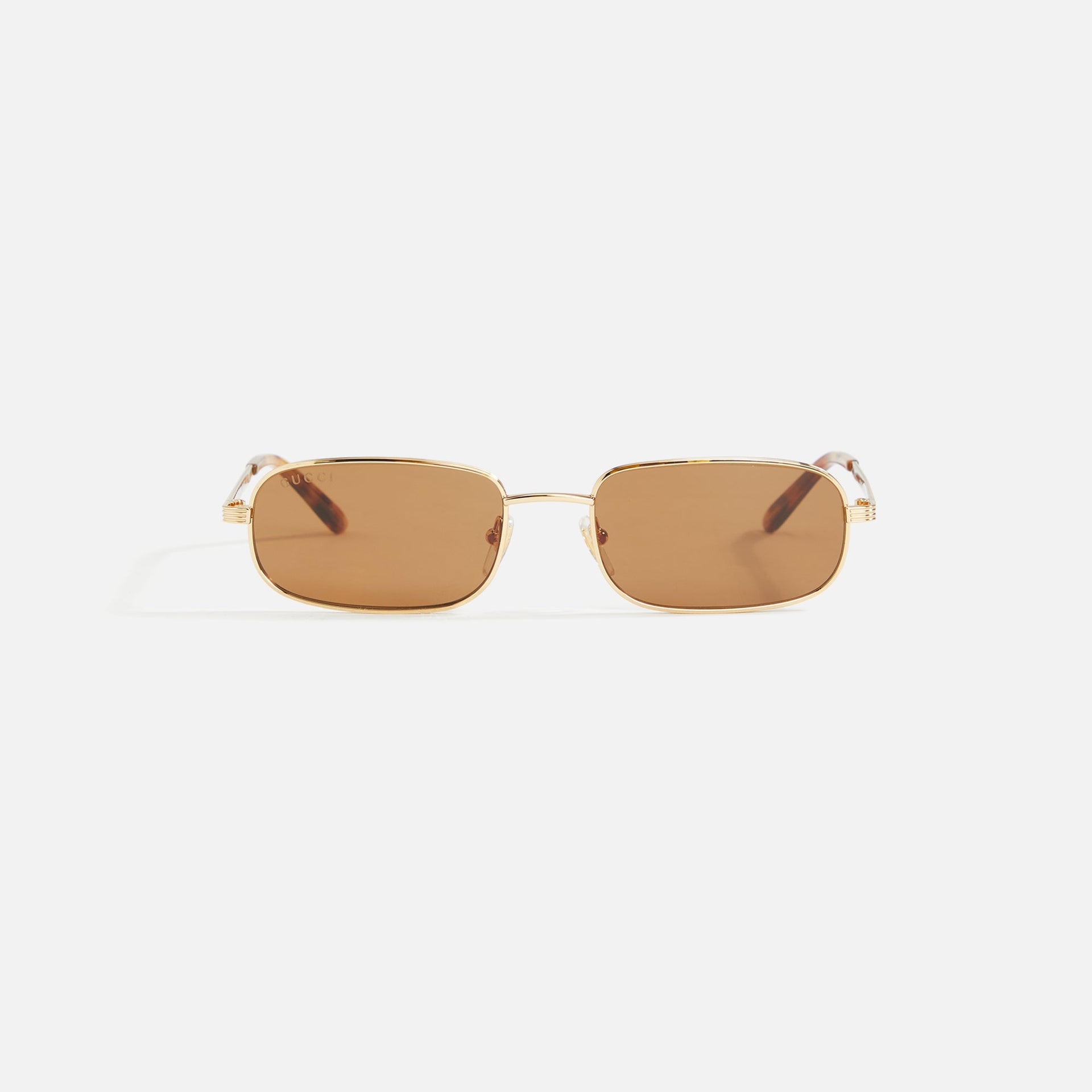 Gucci XL Metal Sunglasses - Brown / Gold