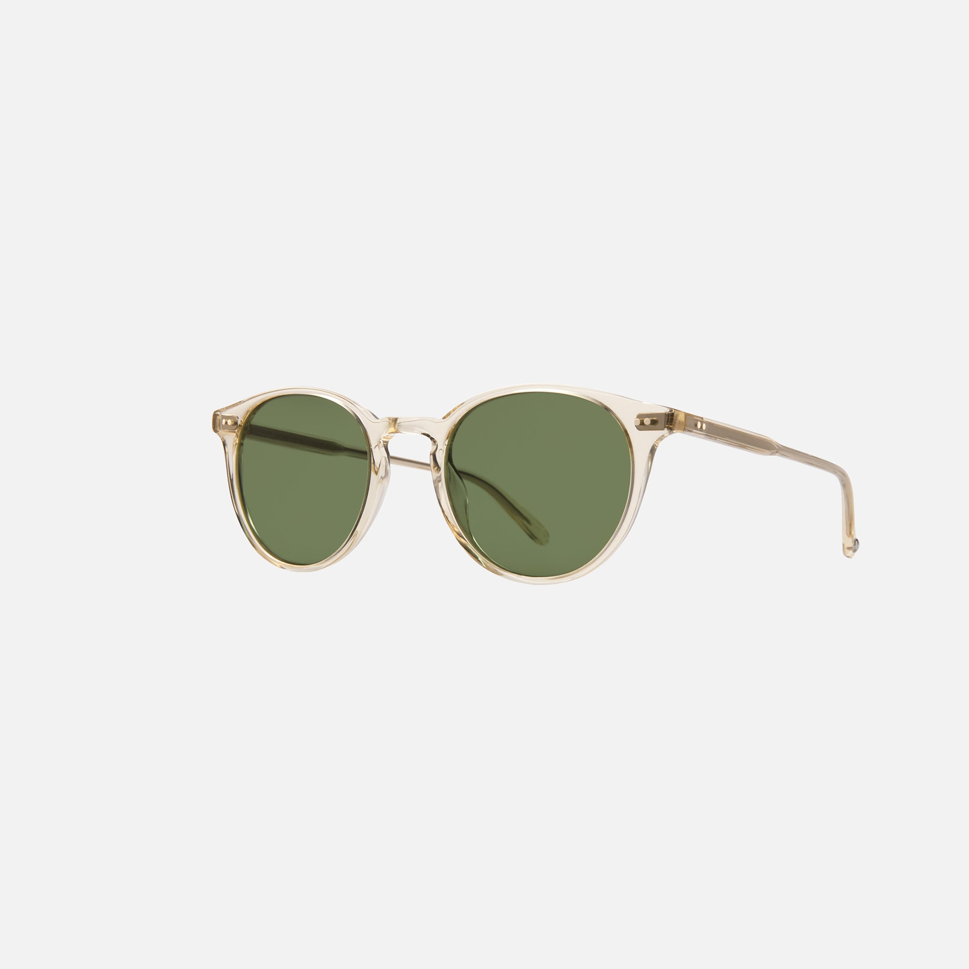 Garrett Leight Clune Prosecco Sunglasses - Pure Glass / Green