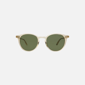 Garrett Leight Clune Prosecco Sunglasses - Pure Glass / Green