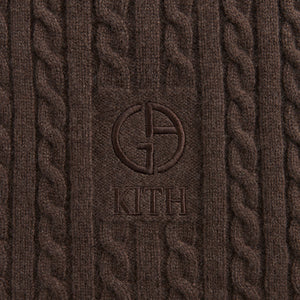 Kith & Giorgio Armani Cable Scarf - Hickory PH