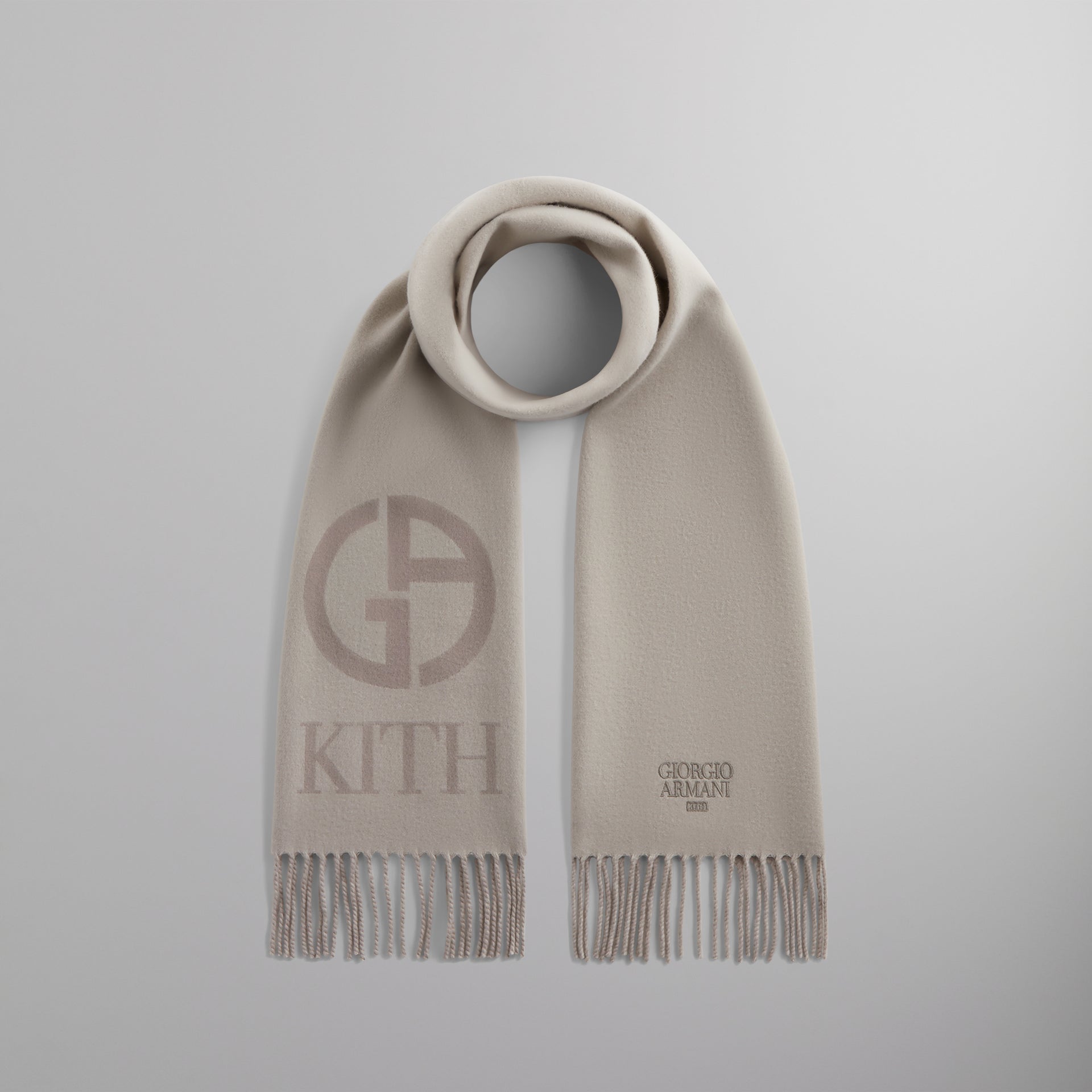 Kith & Giorgio Armani Logo Scarf - Sandrift