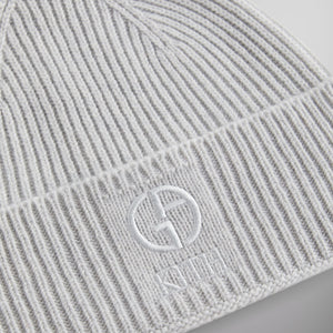 Kith & Giorgio Armani Cashmere Beanie - Light Heather Grey