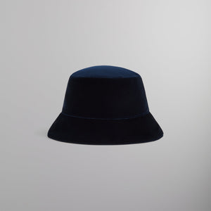 Kith & Giorgio Armani Velour Bucket Hat - Nocturnal