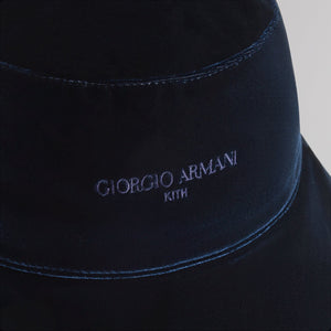 Kith & Giorgio Armani Velour Bucket Hat - Nocturnal PH