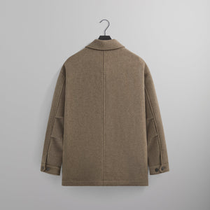 Kith & Giorgio Armani Alpaca Wool Field Coat - Noce Melange