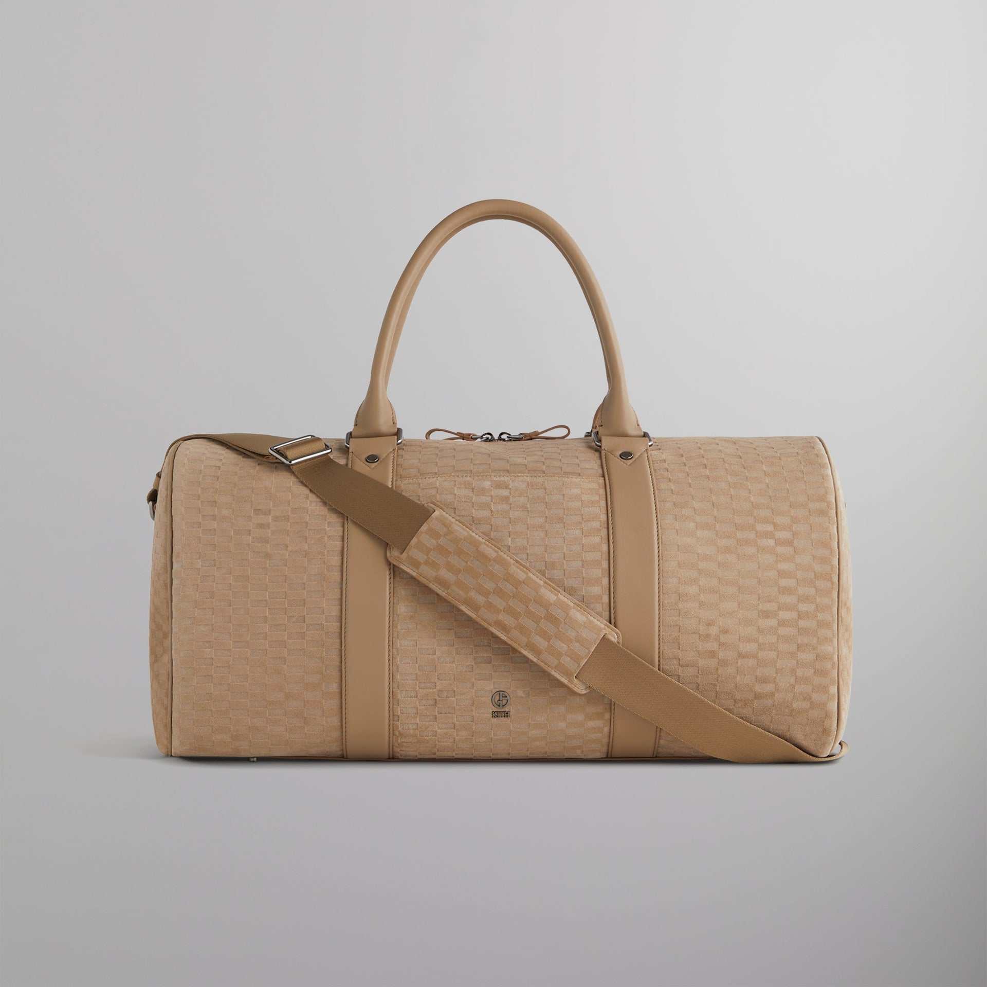 Kith & Giorgio Armani Monogram Suede Duffle Bag - Creme PH