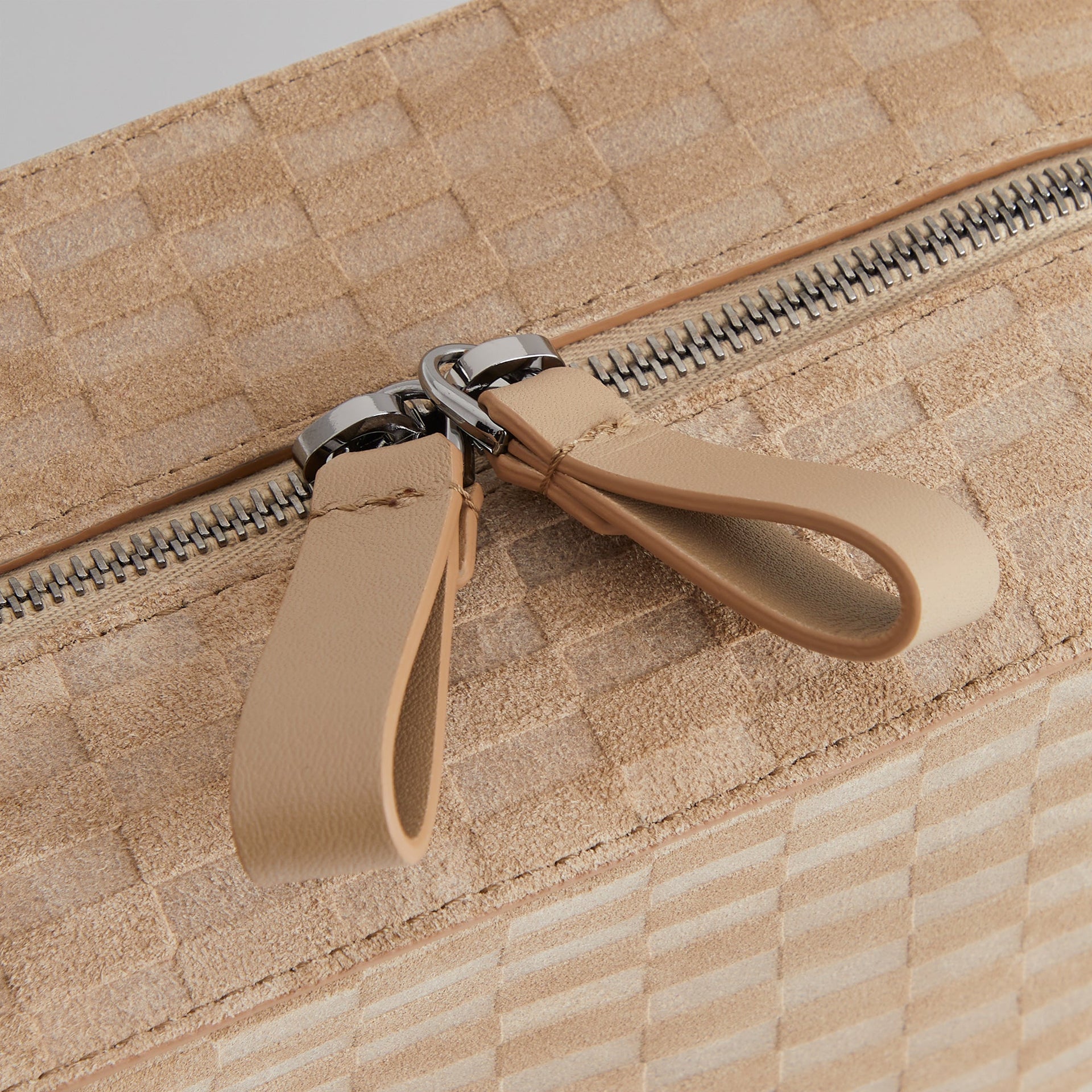 Kith & Giorgio Armani Monogram Suede Dopp Kit - Creme