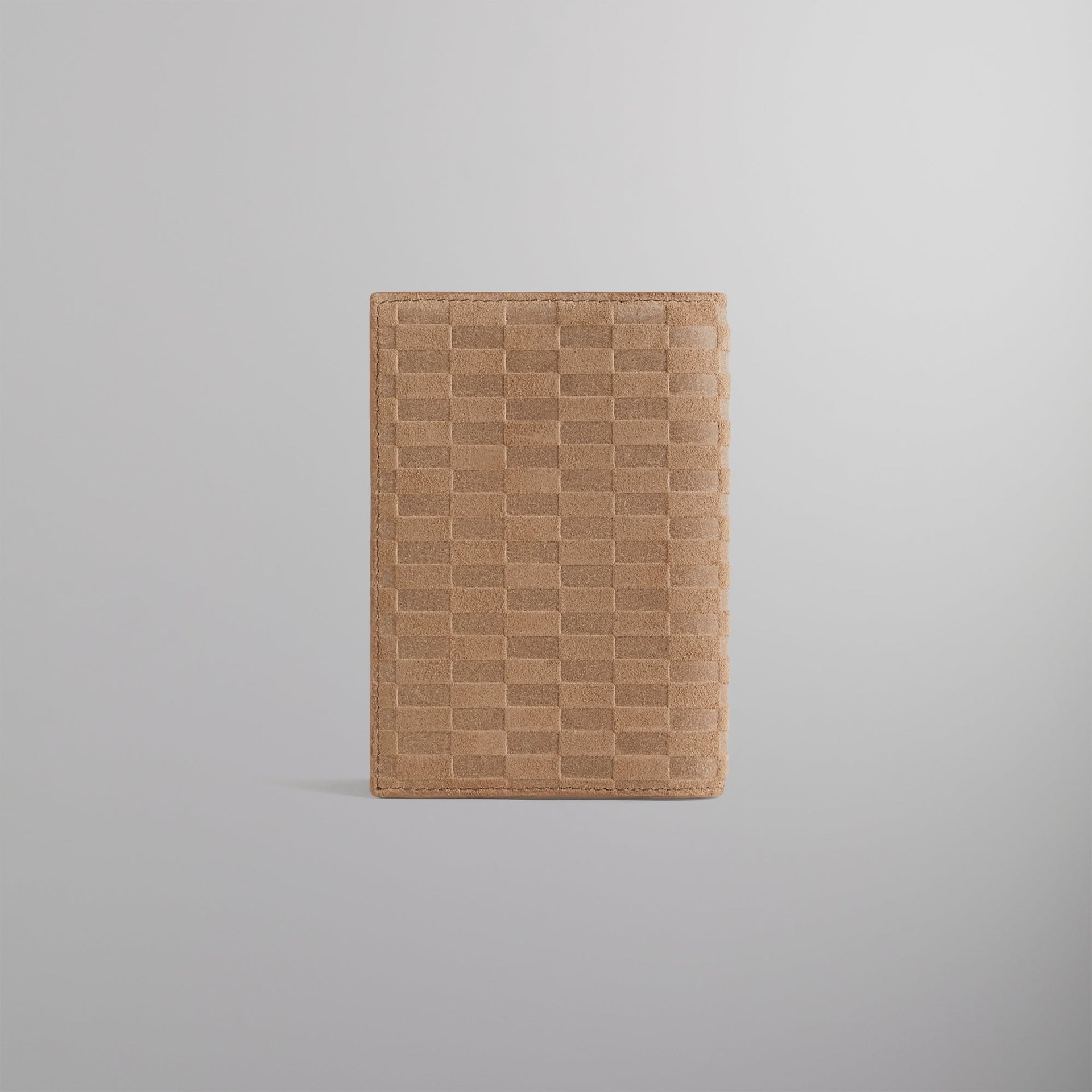 Kith & Giorgio Armani Monogram Suede Passport Holder - Creme