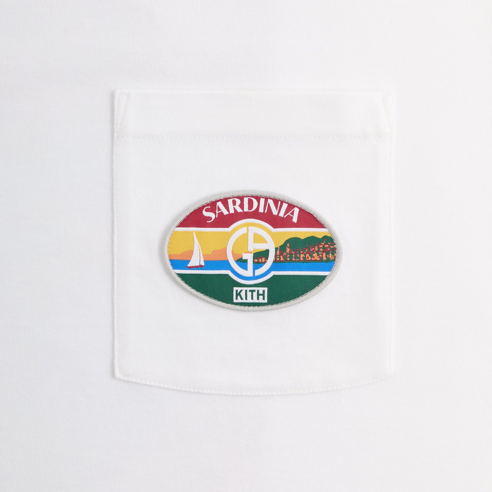 Giorgio Armani & Kith Sardinia Pocket Tee - White