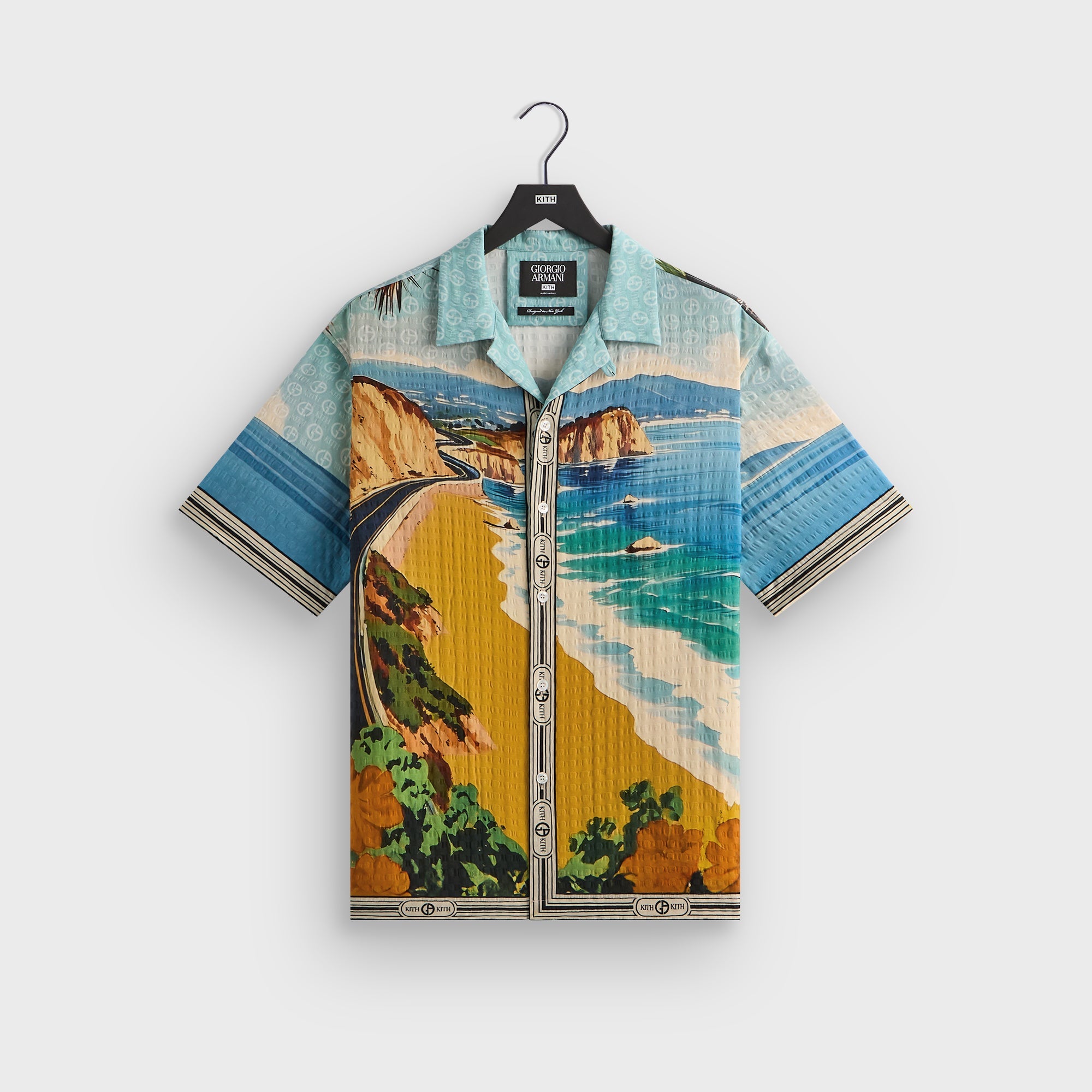 Kith x Giorgio Armani 国内買付 Malibu Printed Silk Bandana Giorgio Armani & Kith Malibu Printed Silk Bandana - Multi