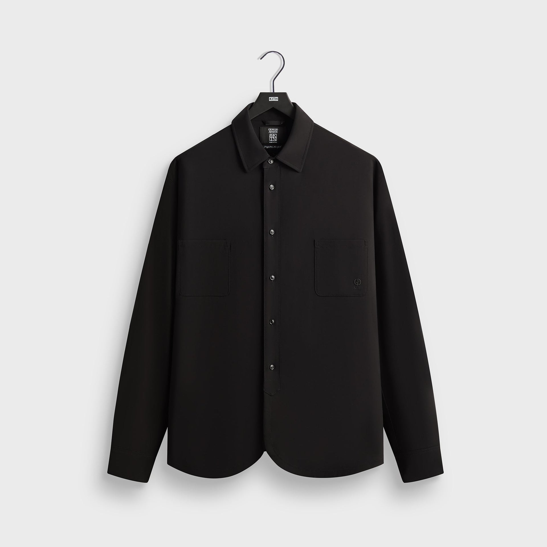 Giorgio Armani & Kith &Kin Milano Crepe Entrepreneur Shirt - Black - PH