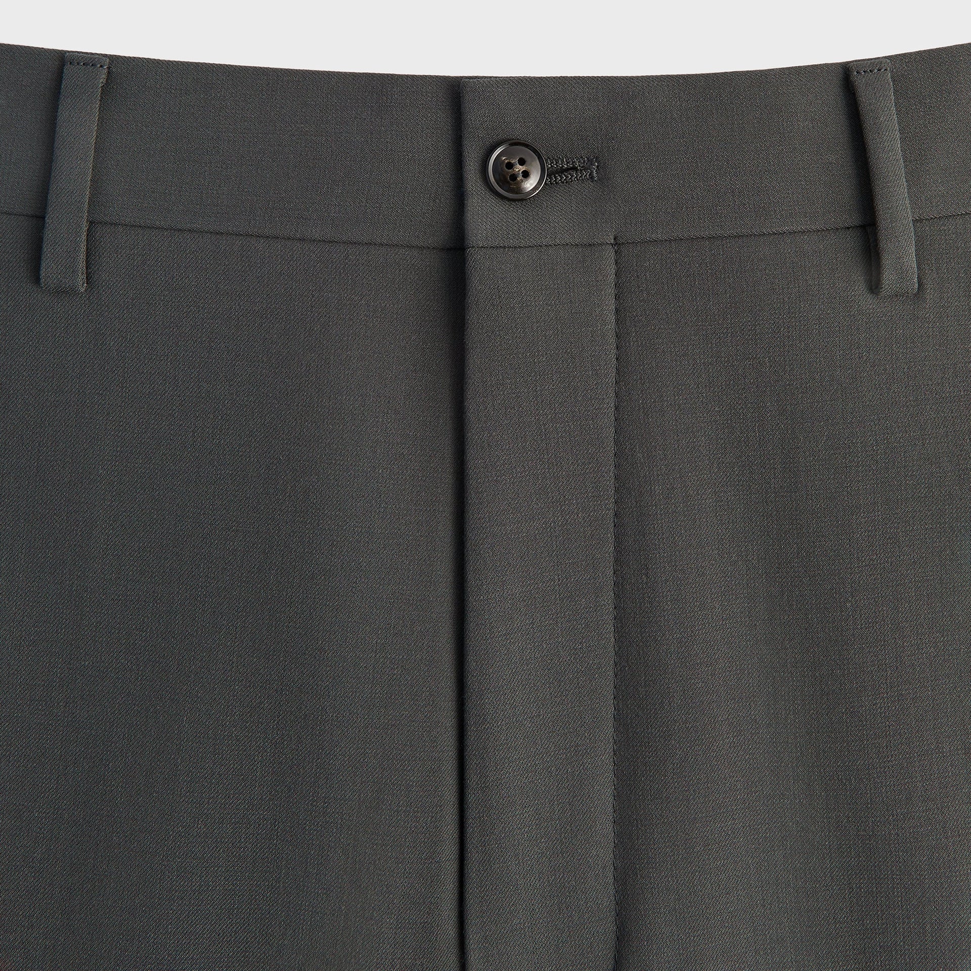 Giorgio Armani & Kith &Kin Milano Crepe Flat Front Trouser - Dark Ash