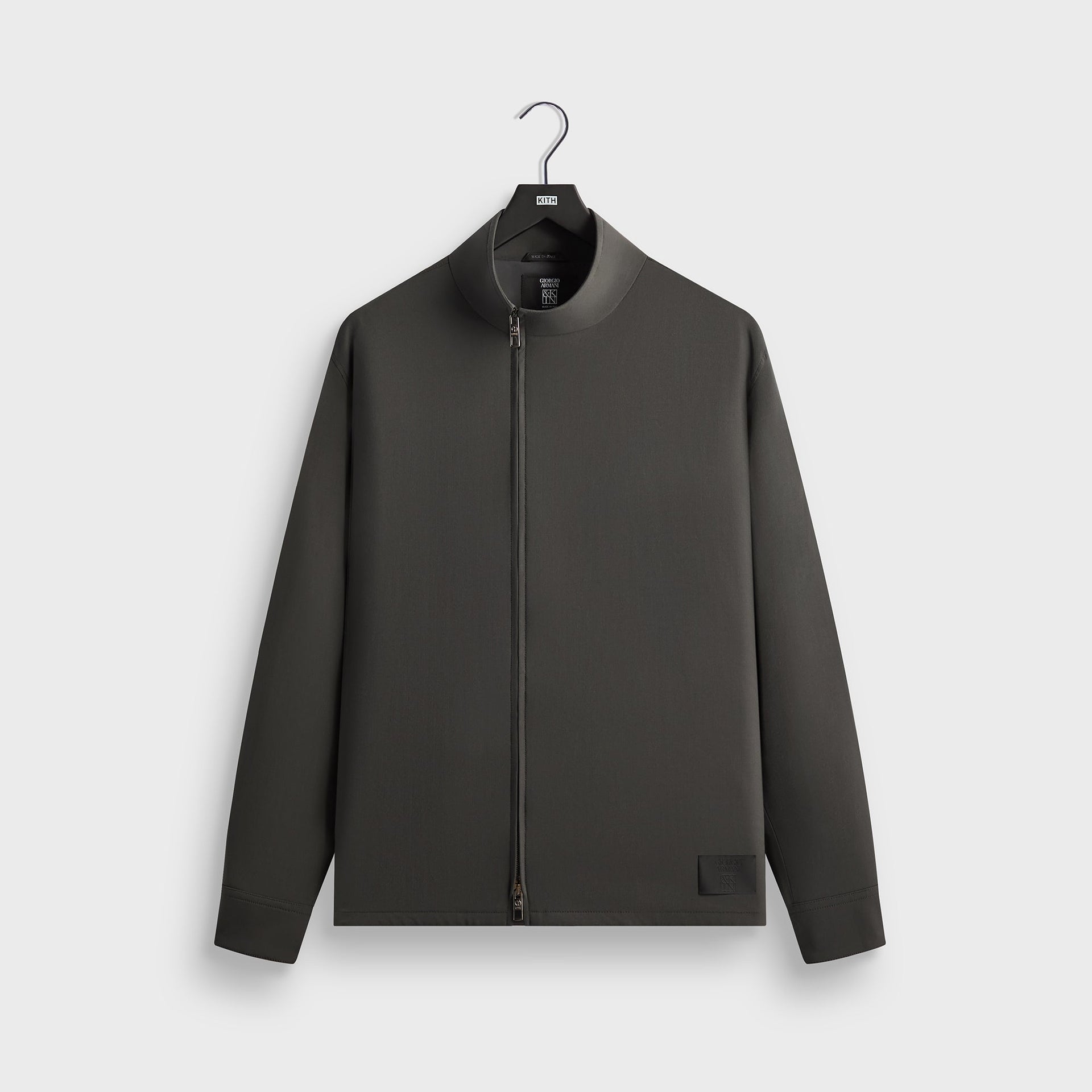 Giorgio Armani & Kith &Kin Asymmetrical Zip Front Shirt - Dark Ash - PH