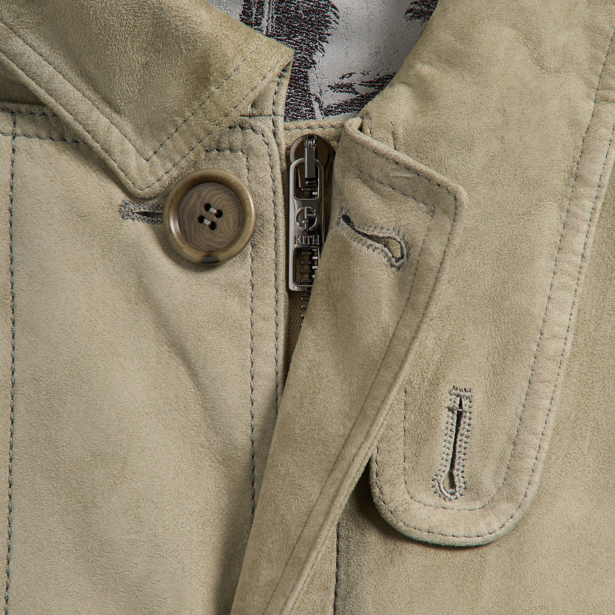 Giorgio Armani & Kith Lamb Blouson Jacket - Laurel Oak
