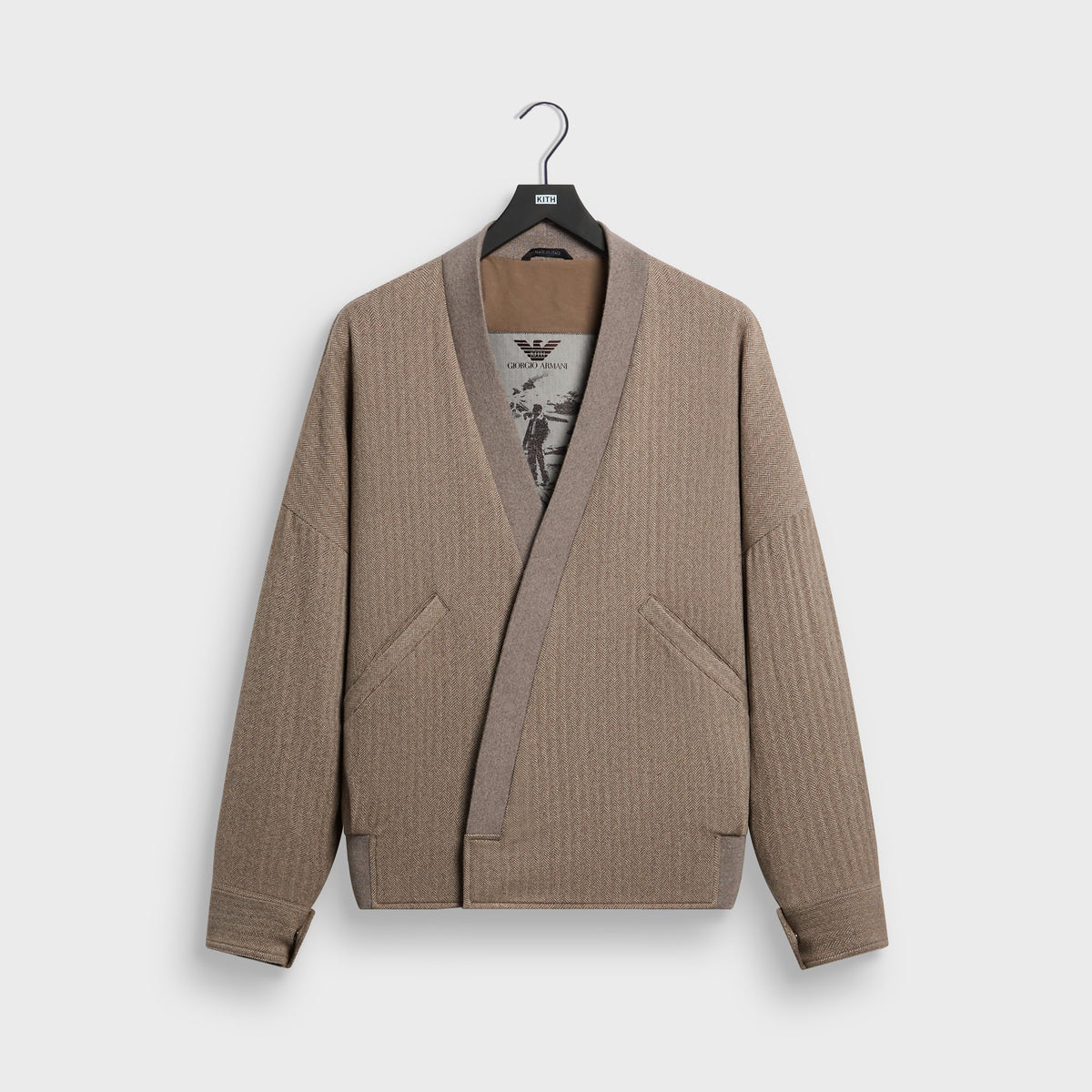 Giorgio Armani & Kith Virgin Wool Crossover Jacket - Marron - PH