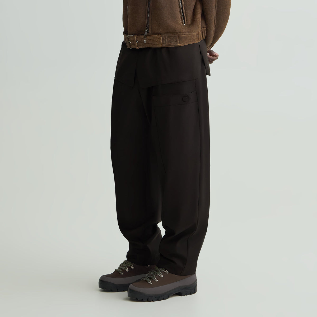 Giorgio Armani & Kith Virgin Wool Cargo Pant - Prugna