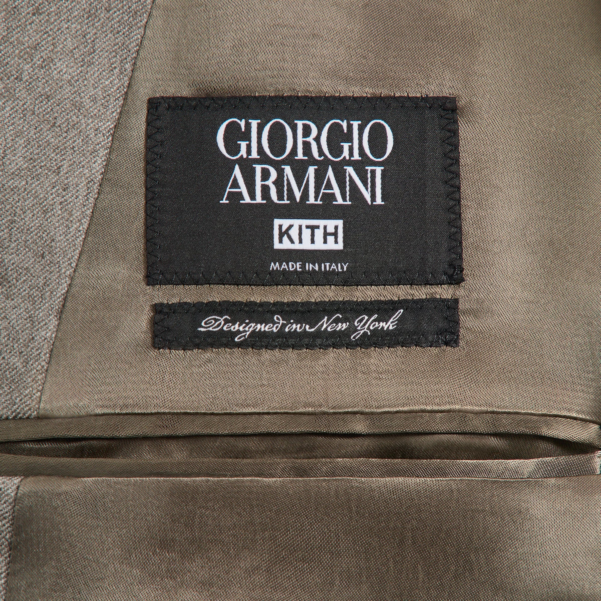Giorgio Armani & Kith Virgin Wool Double-Breasted Blazer - Falcon