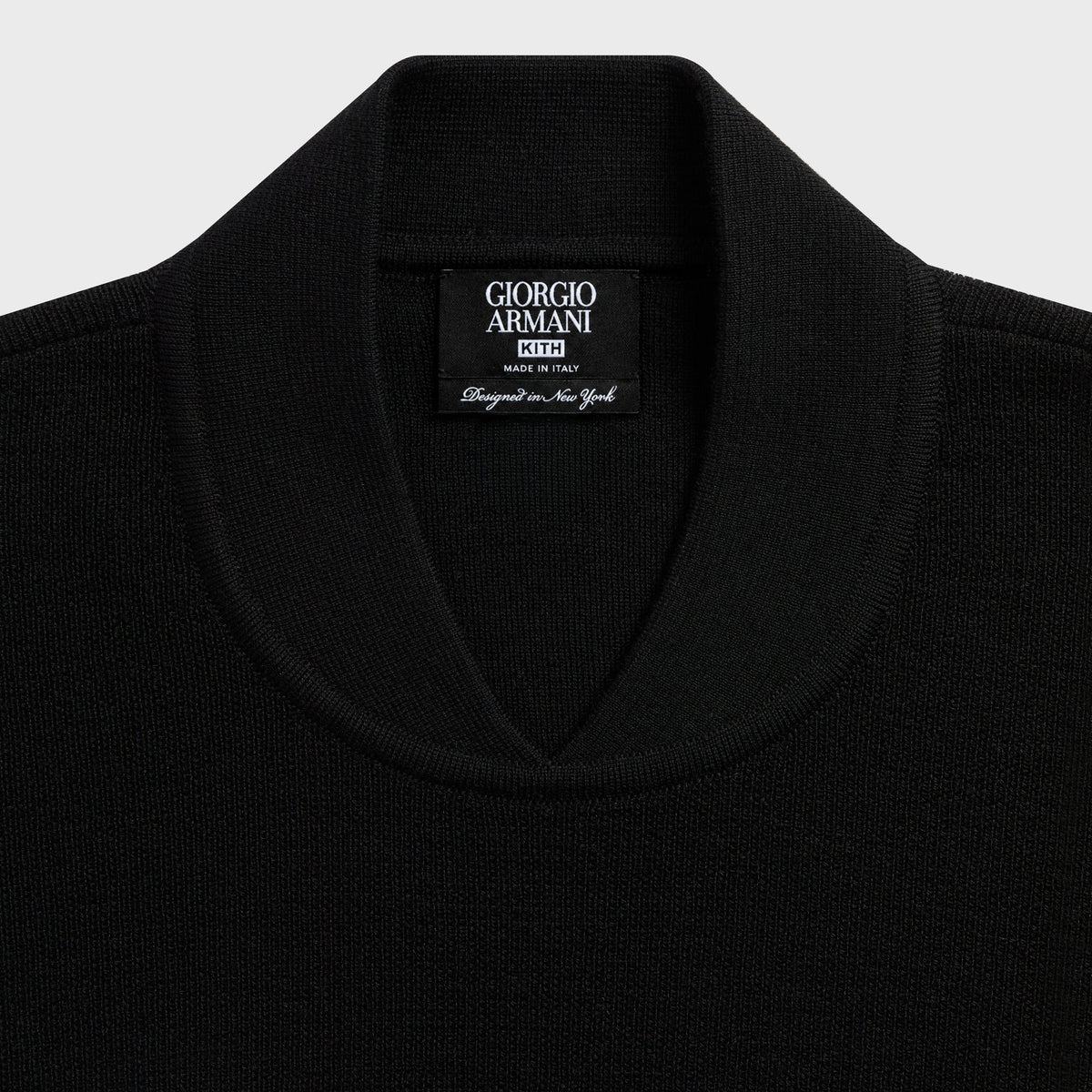Giorgio Armani & Kith Mock Neck Sweater - Black