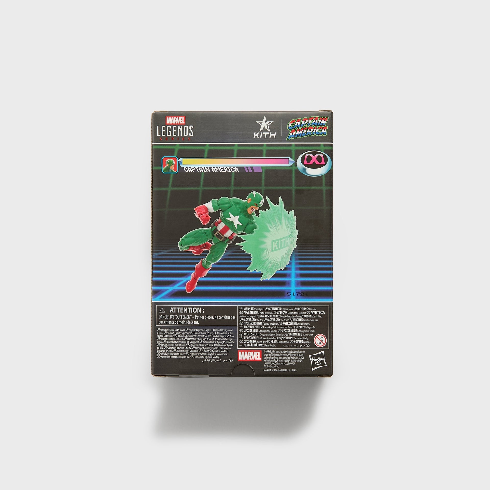 Marvel | Kith for Hasbro Legends Captain America Gameverse Player 2 Figure - Green - PH