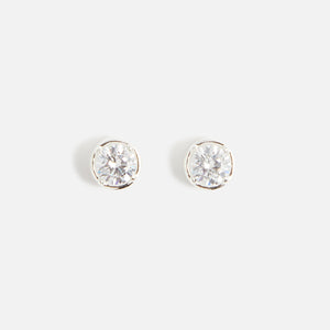 Hatton Labs Round Stud Earrings - Silver