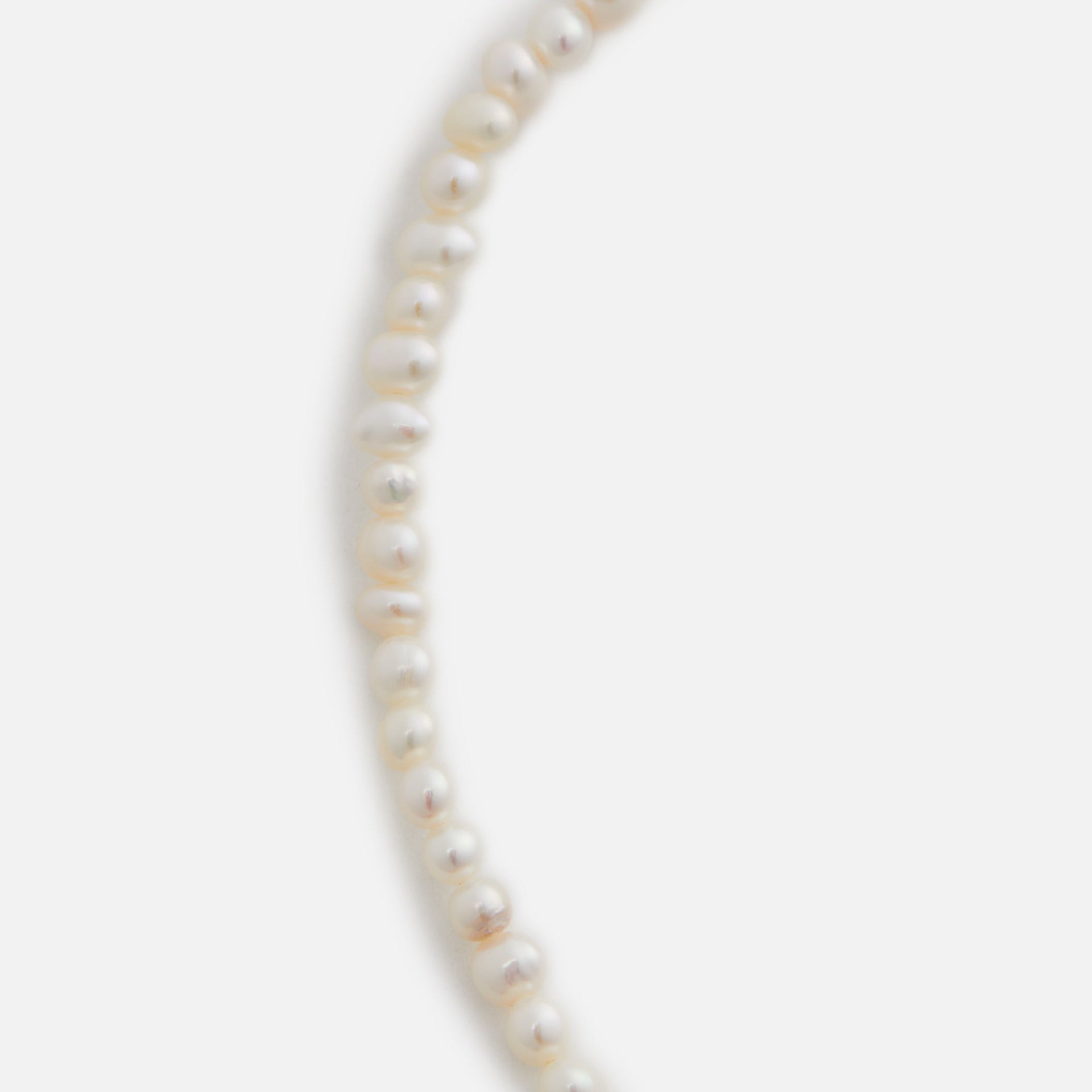 Hatton Labs Mini Pearl Chain Sterling Sliver - White